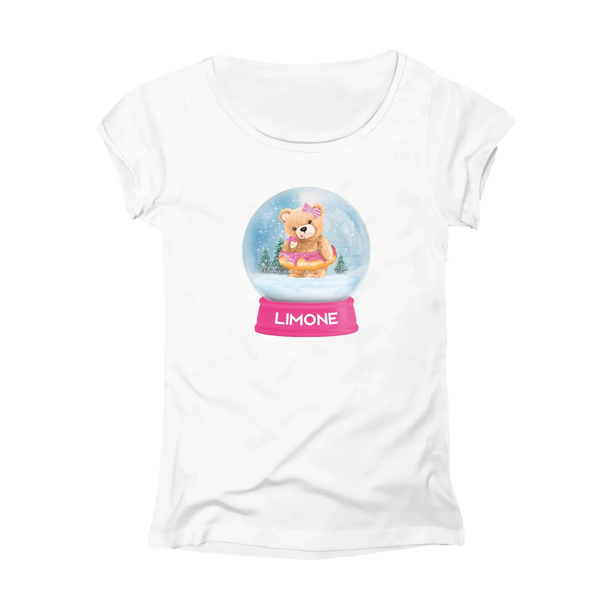 T-SHIRT DONNA BALL-201-W BIANCO