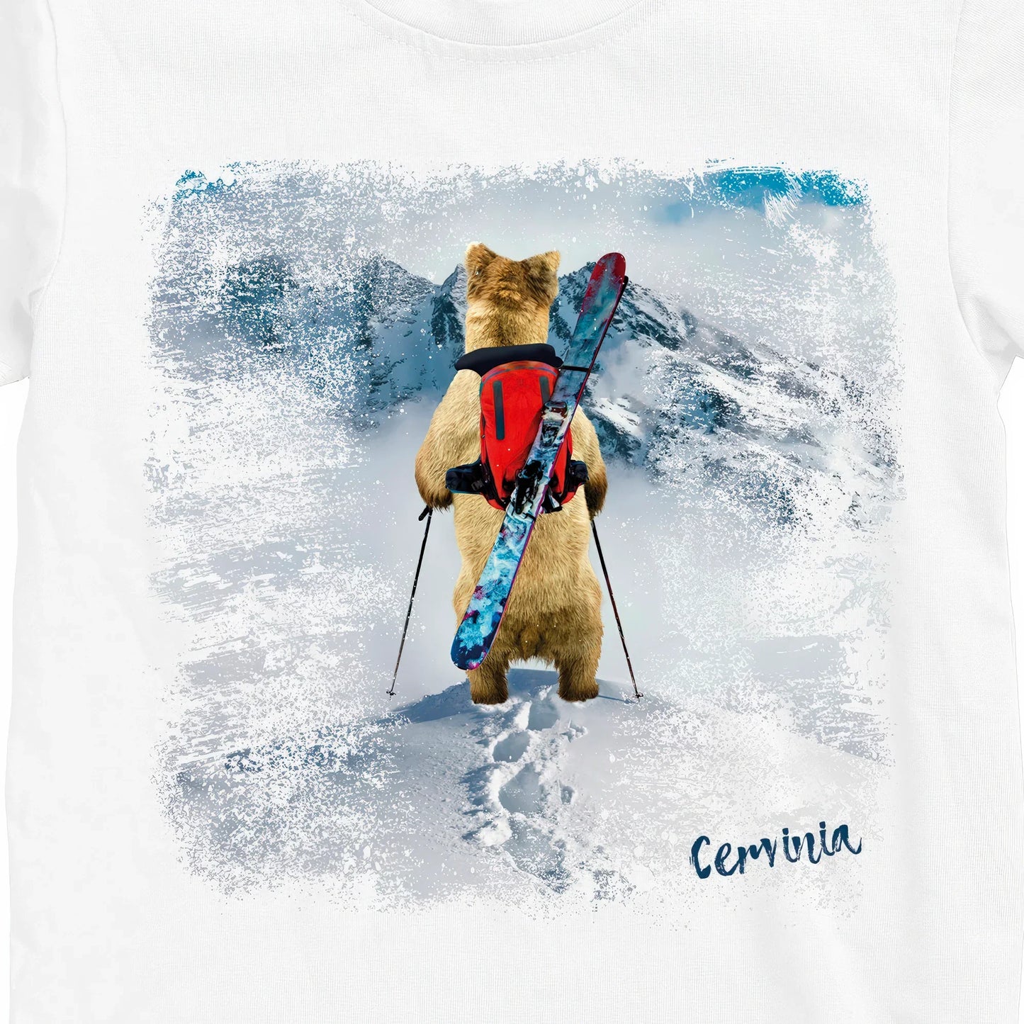 T-SHIRT UOMO BEAR-001-M BIANCO