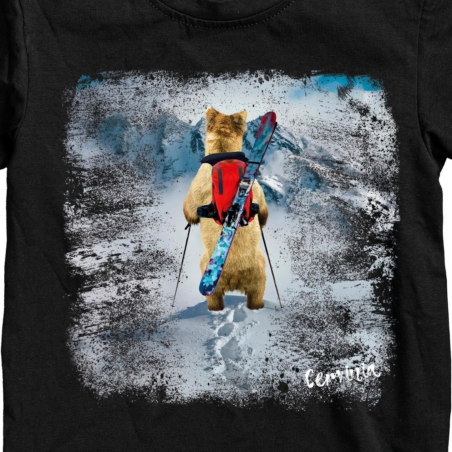 T-SHIRT UOMO BEAR-002-M NERO
