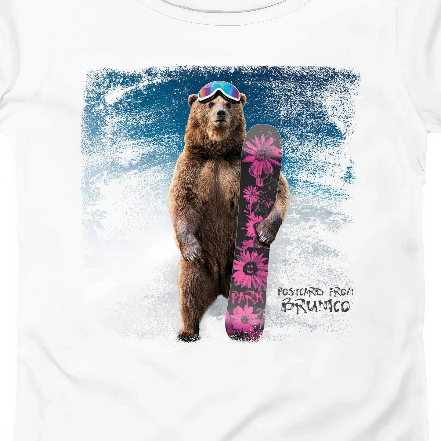 T-SHIRT DONNA BEAR-009-W BIANCO
