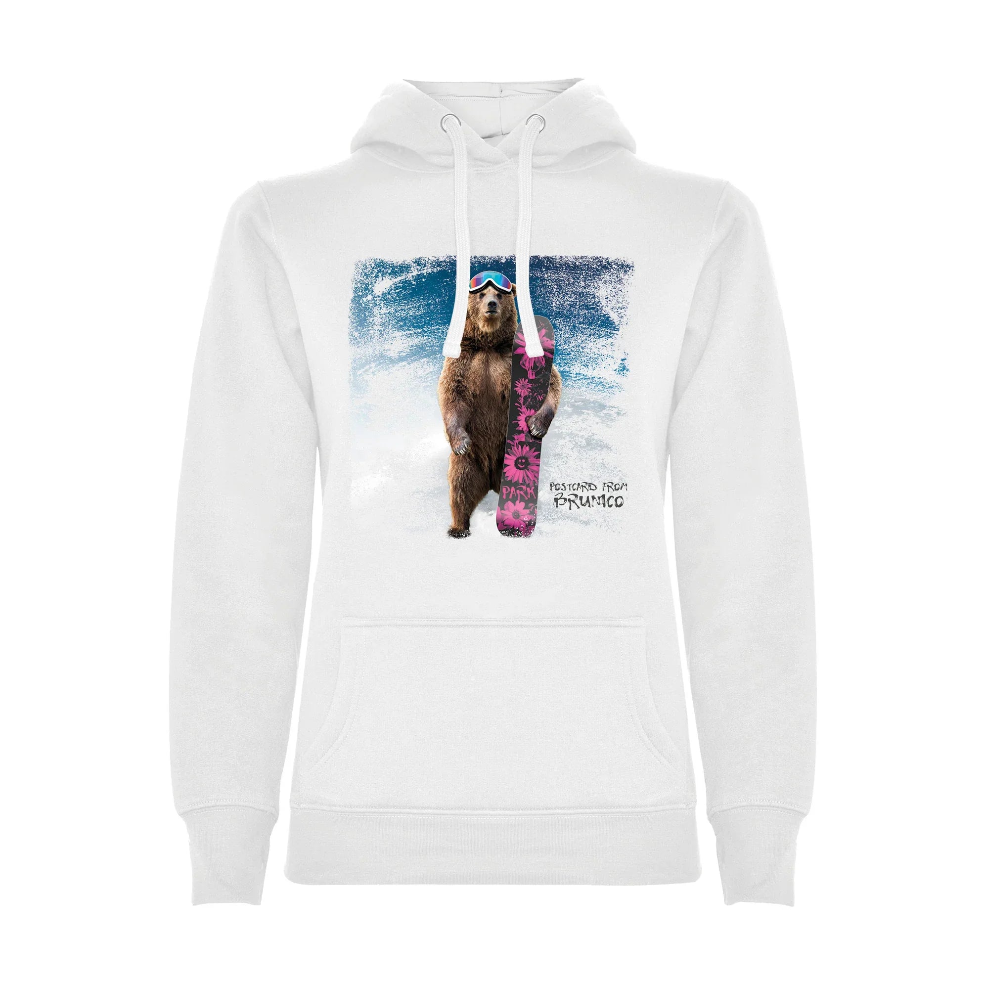 FELPA DONNA BEAR-009-W-FE BIANCO