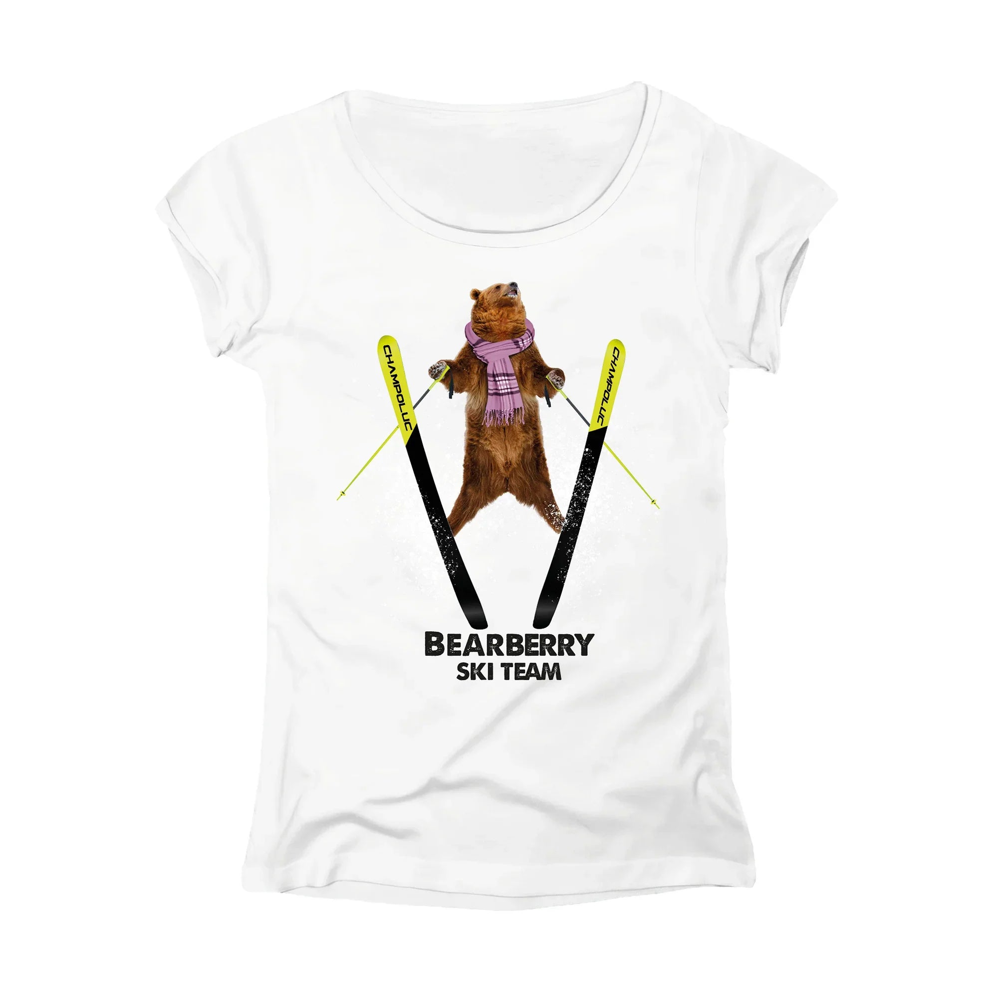 T-SHIRT DONNA BEAR-011-W BIANCO