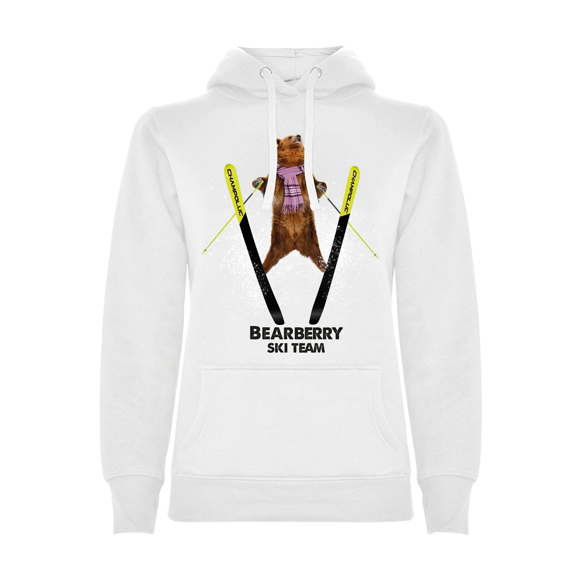 FELPA DONNA BEAR-011-W-FE BIANCO