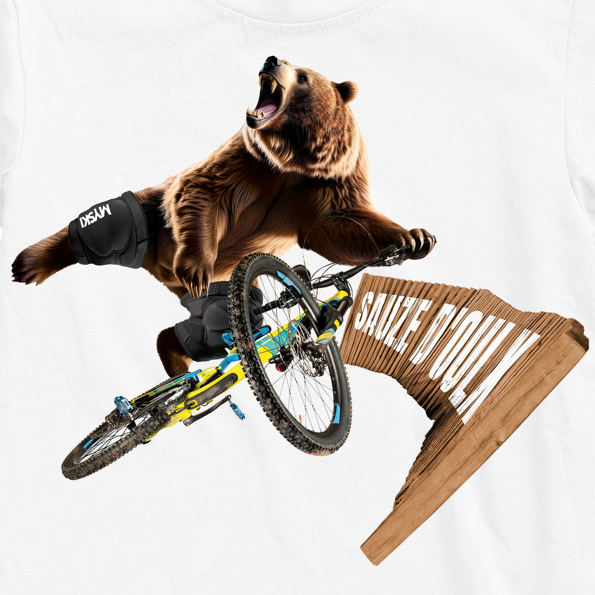 T-SHIRT UOMO BEAR-050-M BIANCO