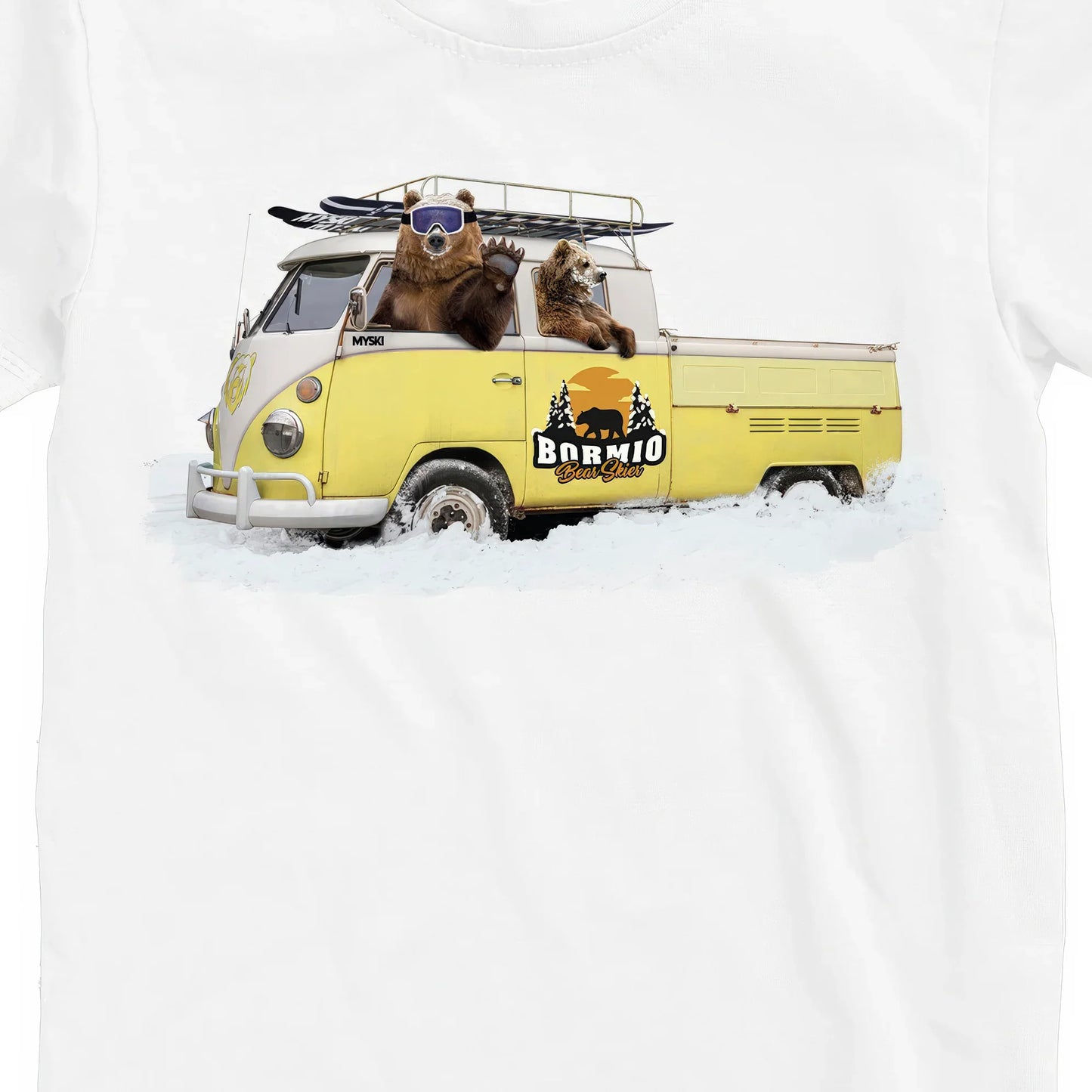 T-SHIRT JUNIOR BEAR-054-JM BIANCO