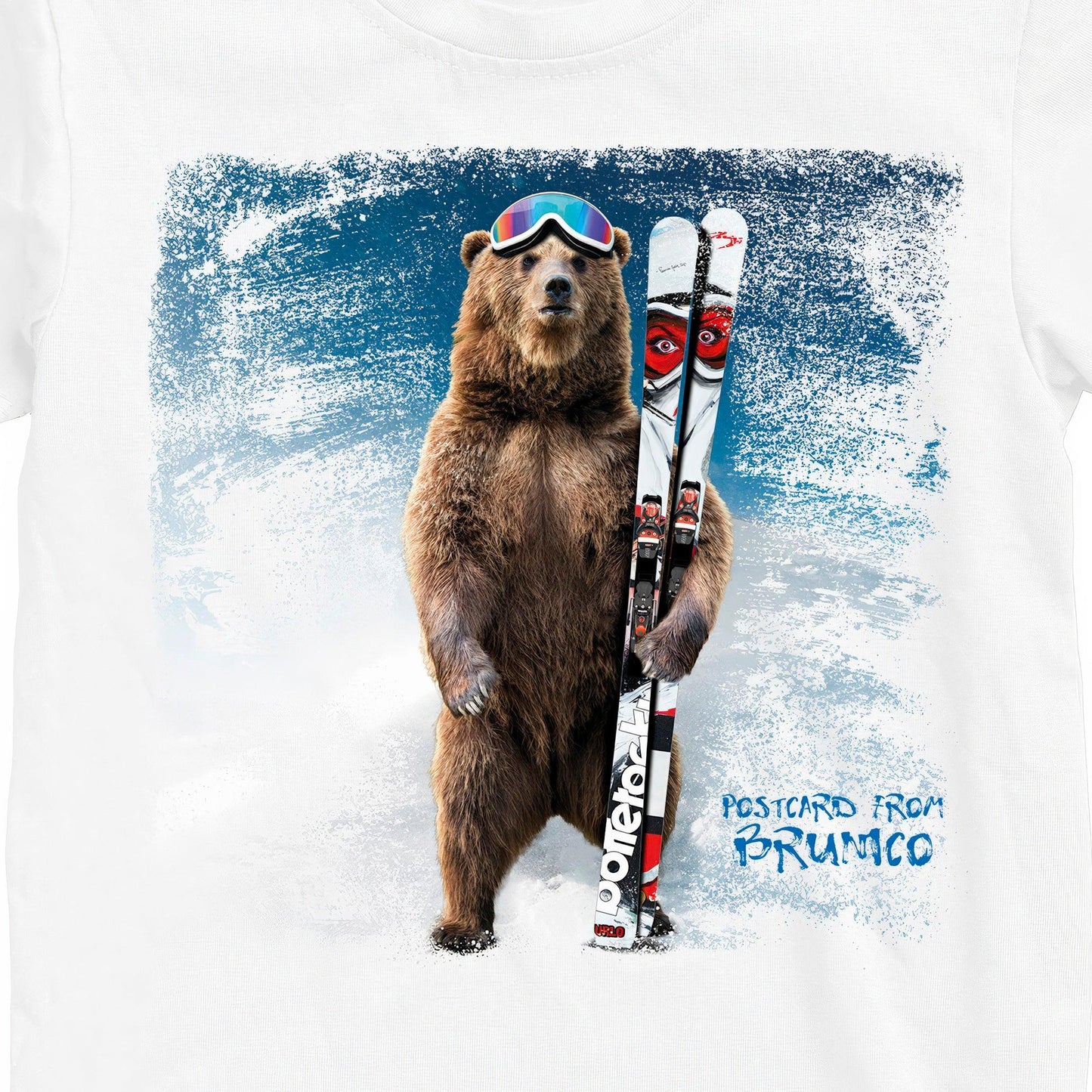 T-SHIRT UOMO BEAR-055-M BIANCO