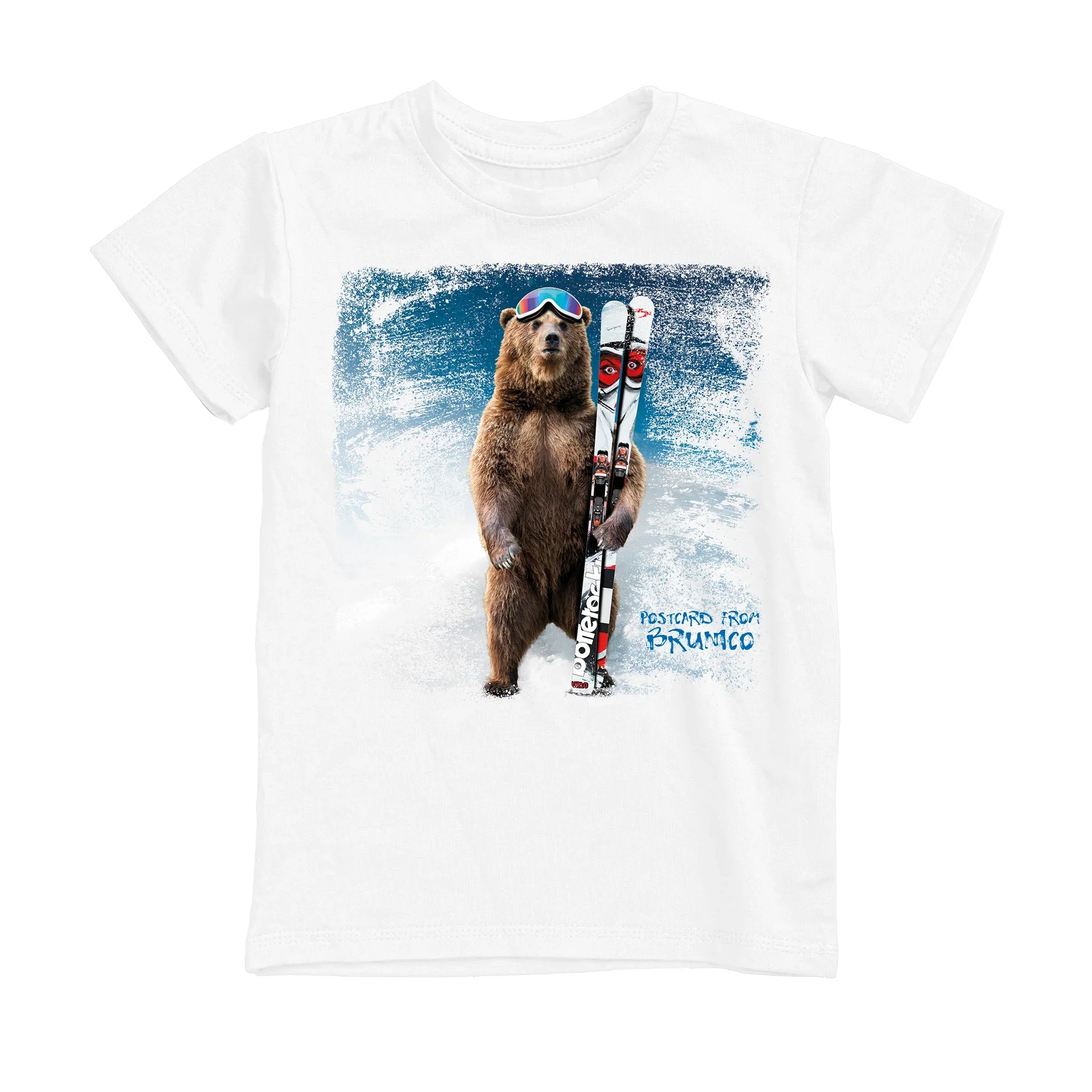 T-SHIRT UOMO BEAR-055-M BIANCO