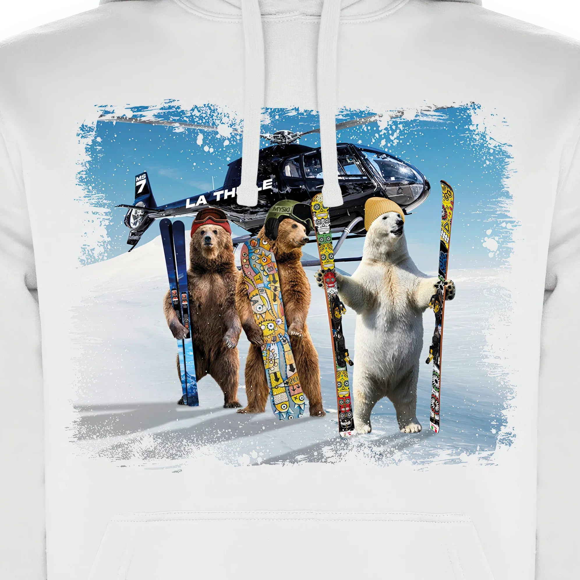 FELPA UOMO BEAR-057-M-FE BIANCO