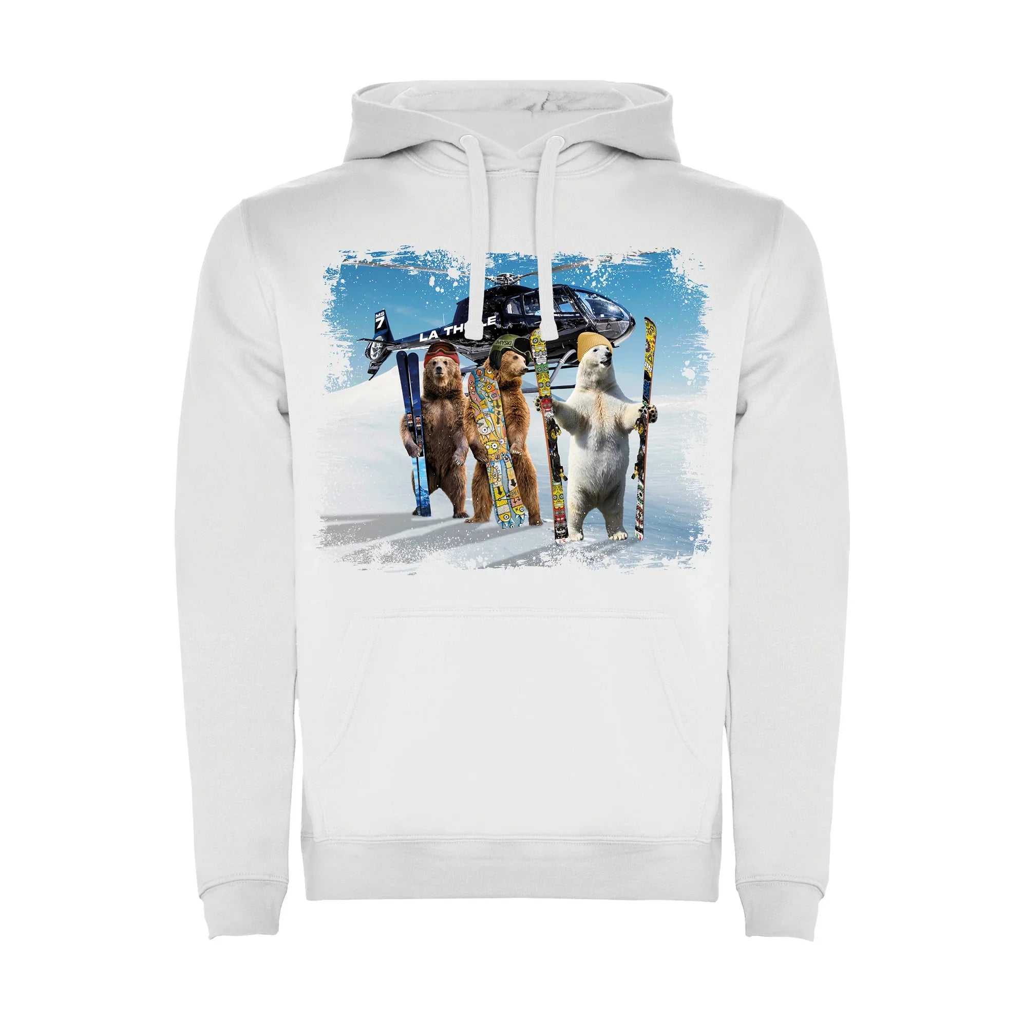 FELPA UOMO BEAR-057-M-FE BIANCO