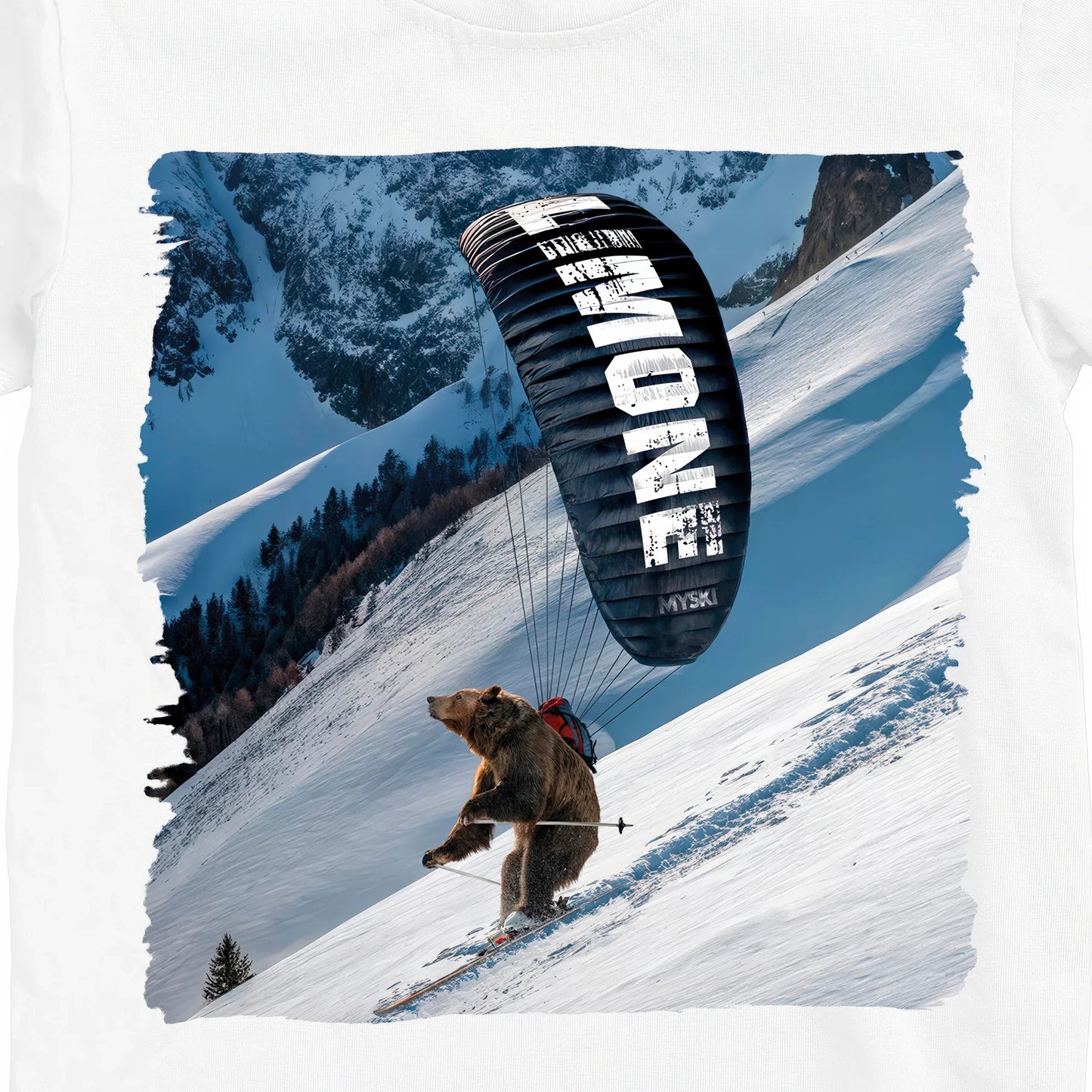 T-SHIRT UOMO BEAR-061-M BIANCO