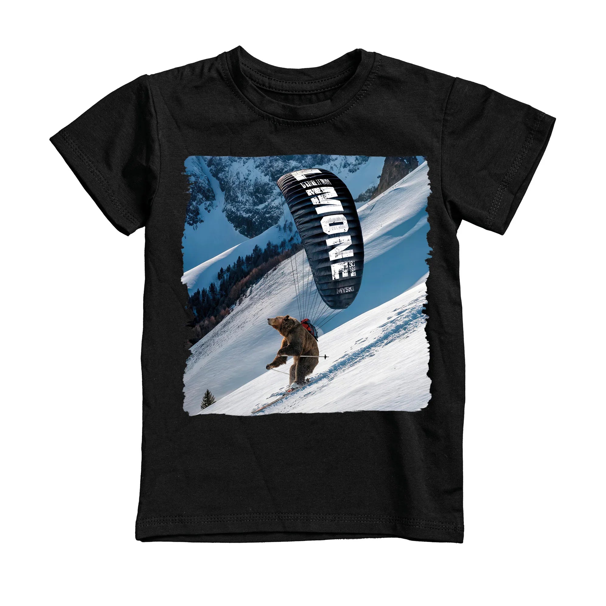 T-SHIRT UOMO BEAR-061-M NERO