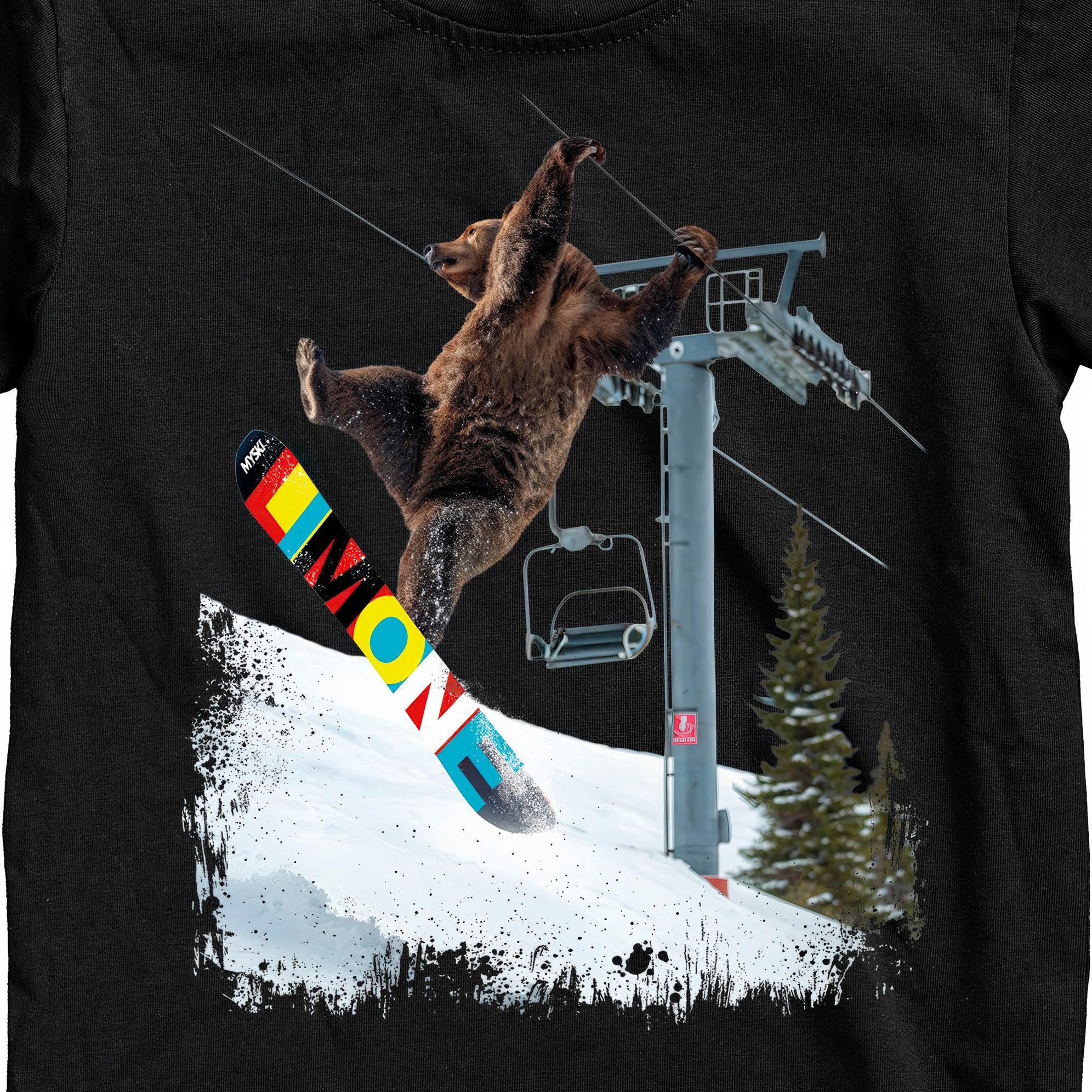 T-SHIRT UOMO BEAR-062-M NERO