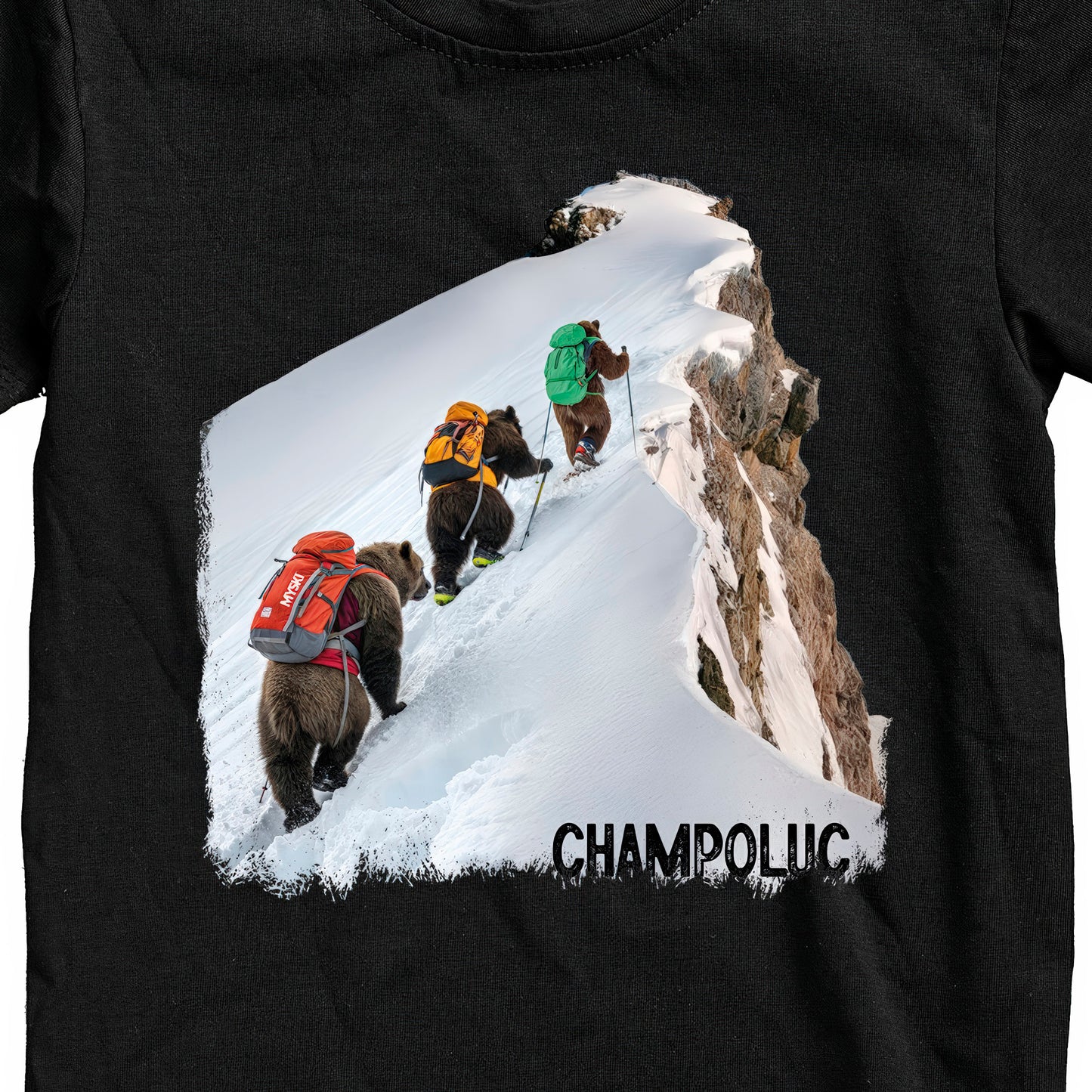 T-SHIRT JUNIOR BEAR-064-JM NERO