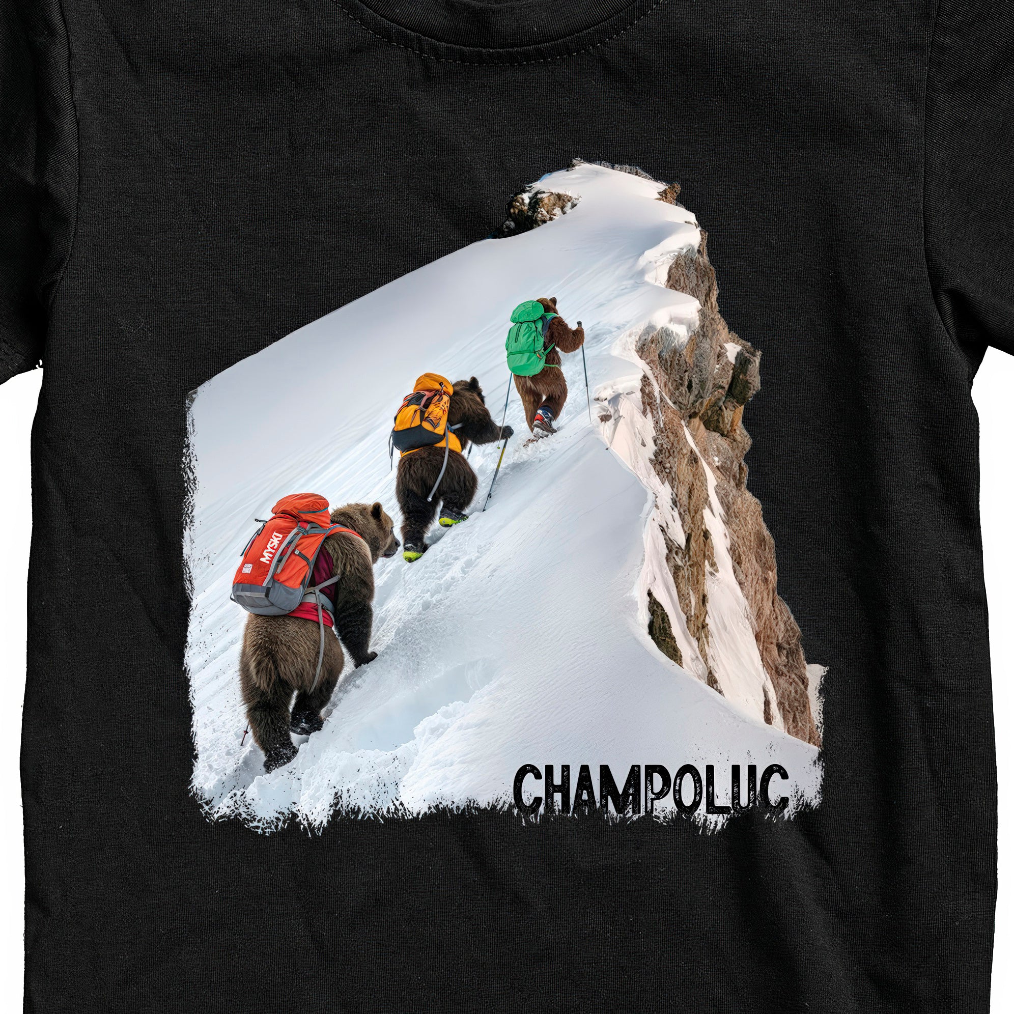 T-SHIRT JUNIOR BEAR-064-JM NERO