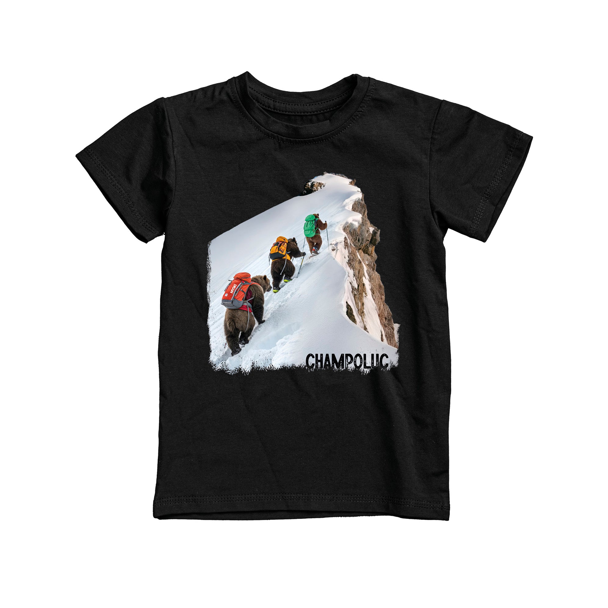 T-SHIRT JUNIOR BEAR-064-JM NERO