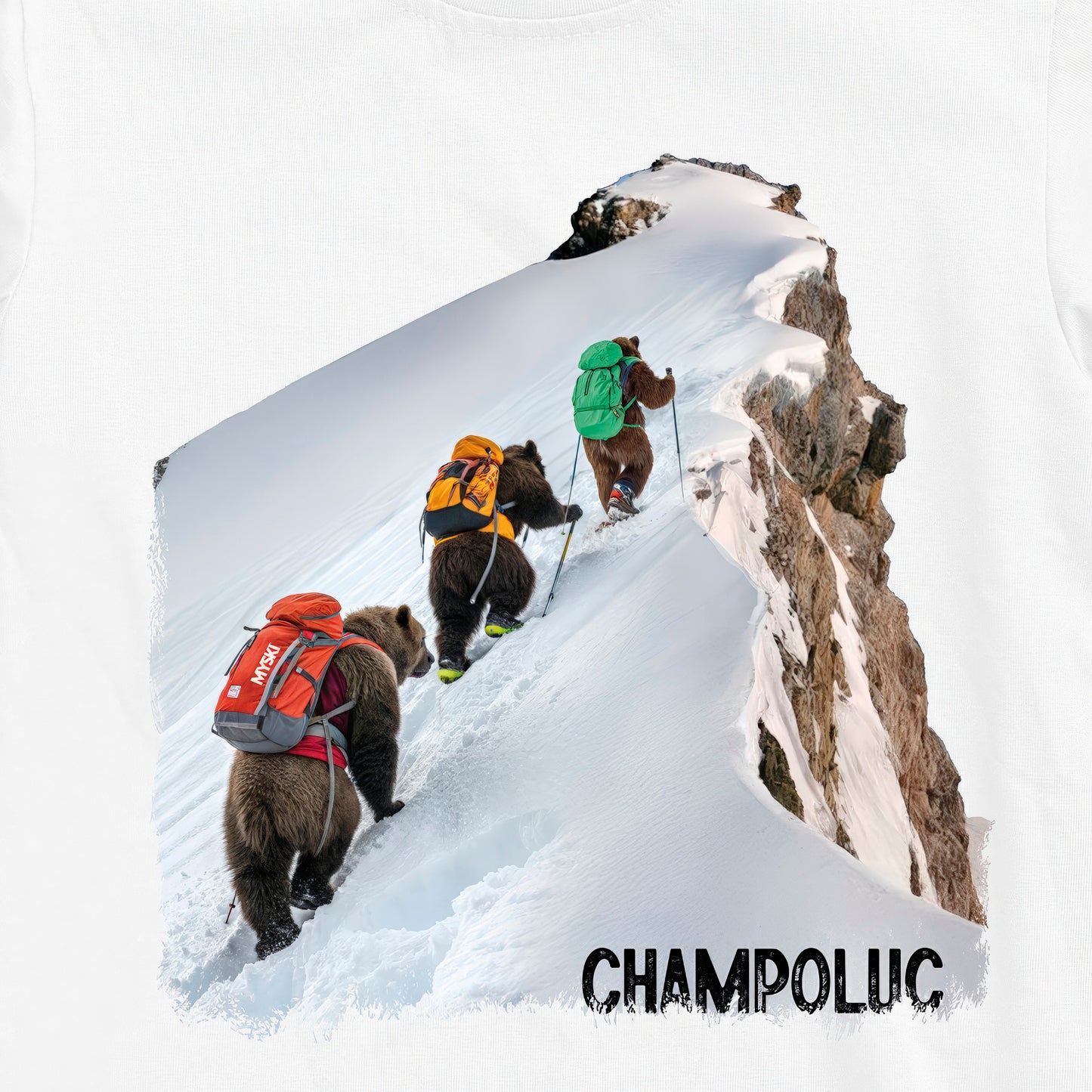 T-SHIRT UOMO BEAR-064-M BIANCO