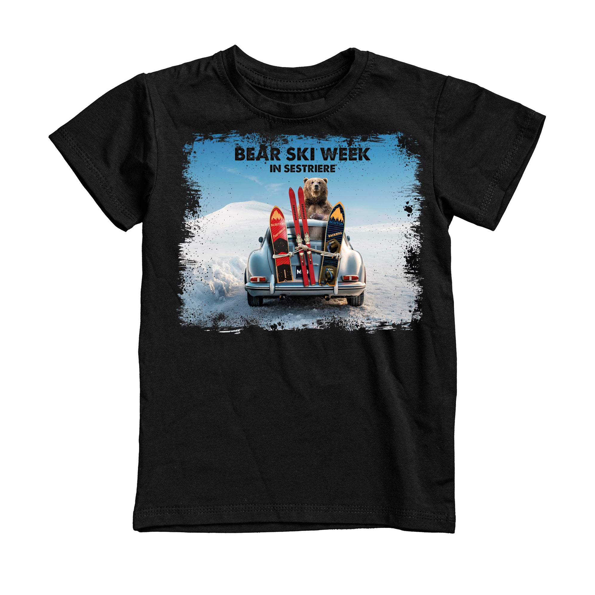 T-SHIRT UOMO BEAR-065-M NERO