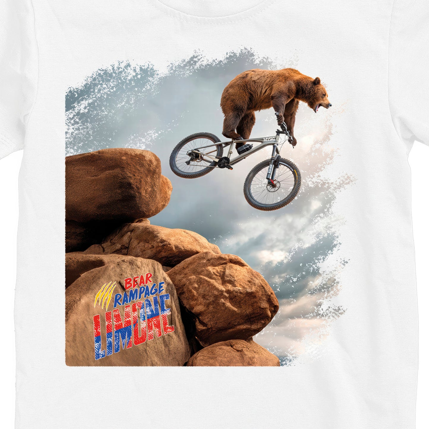 T-SHIRT JUNIOR BEAR-070-JM BIANCO