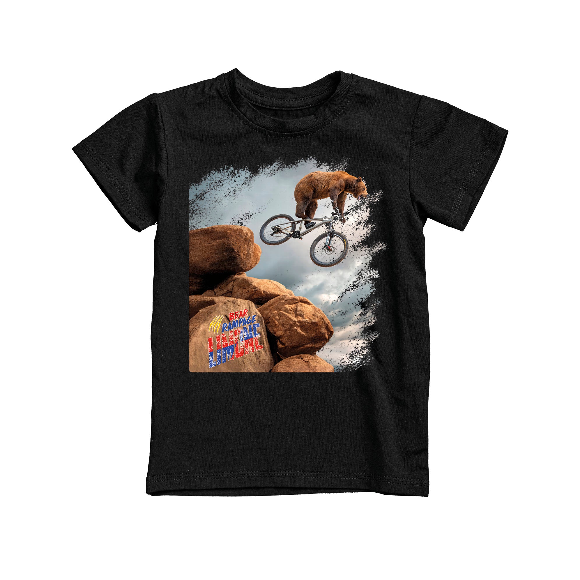 T-SHIRT JUNIOR BEAR-070-JM NERO