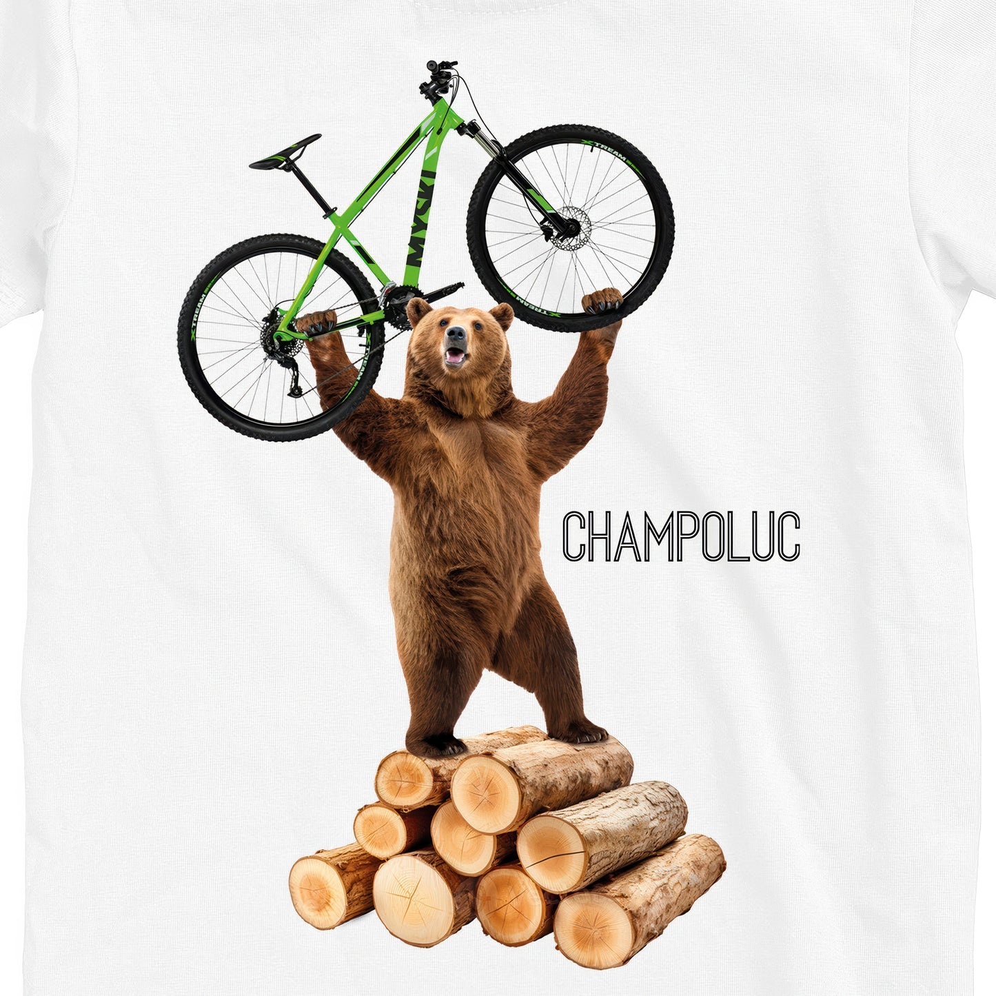 T-SHIRT UOMO BEAR-075-M BIANCO