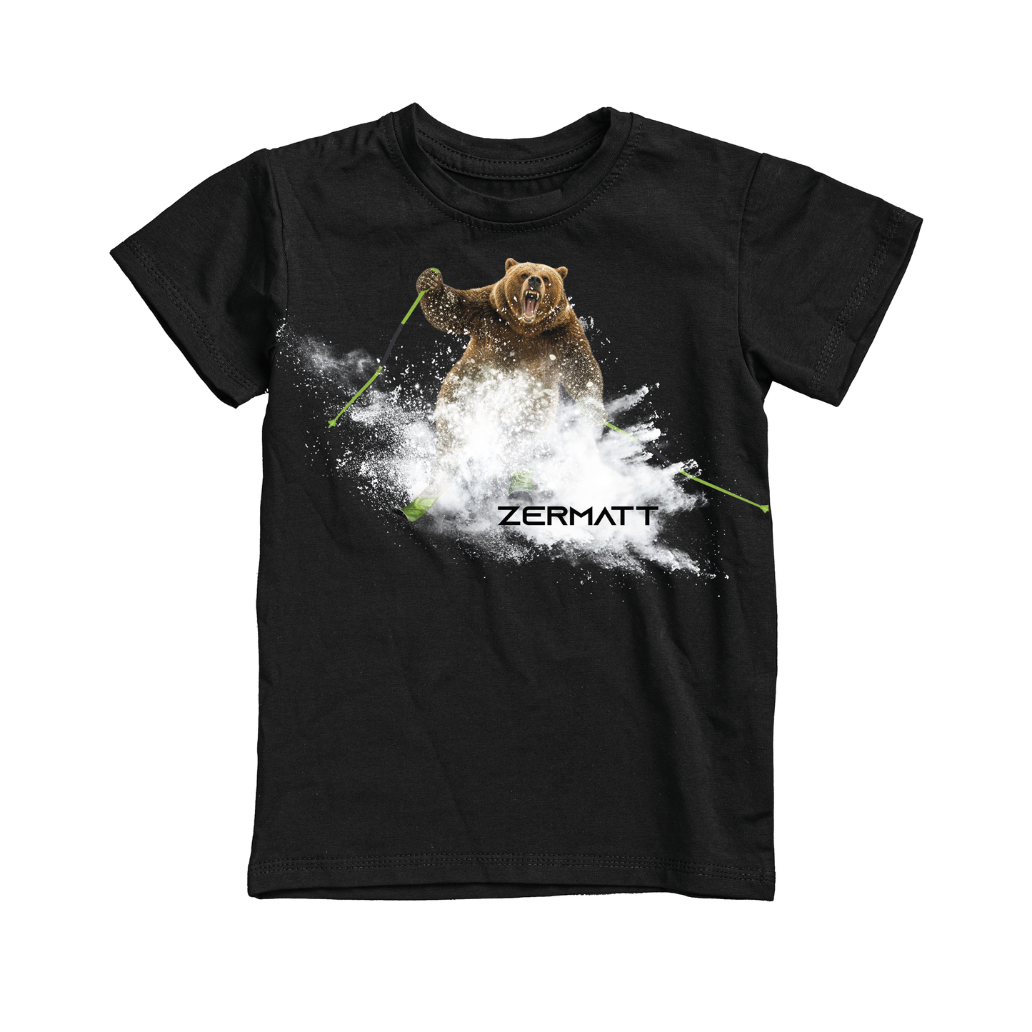 T-shirt bambino BEAR-080-JF-NERO