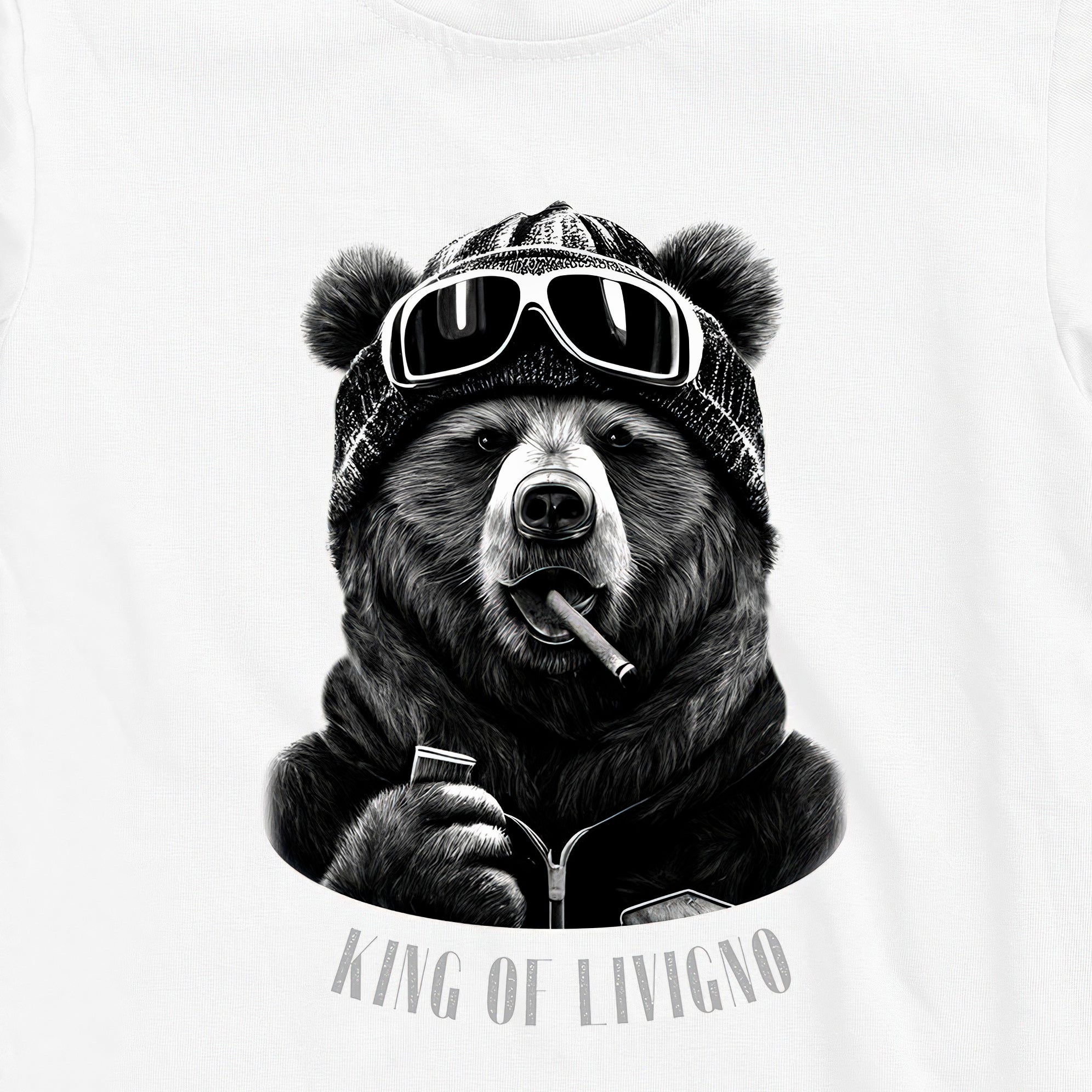 T-SHIRT UOMO BEAR-103-M BIANCO