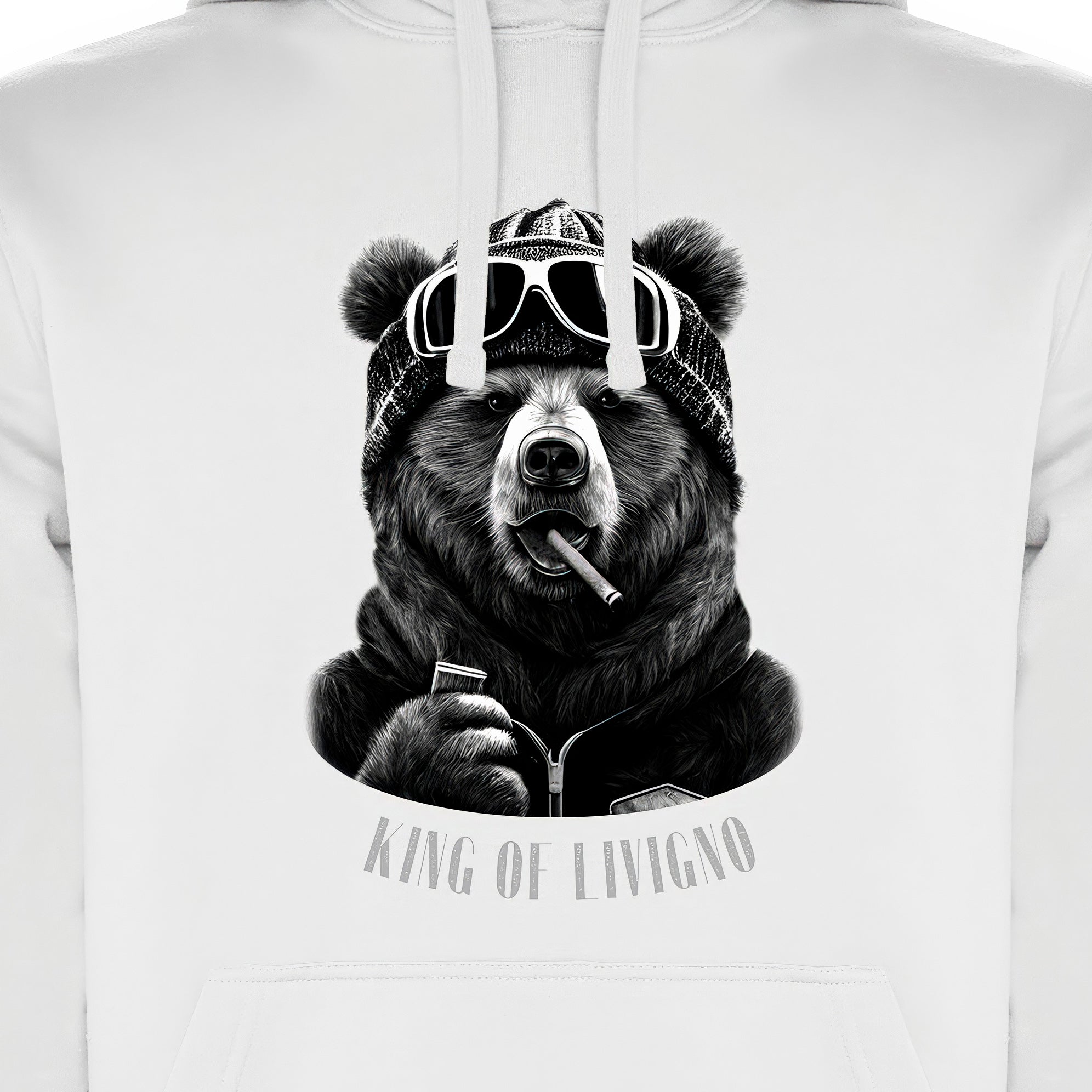 FELPA UOMO BEAR-103-M-FE BIANCO