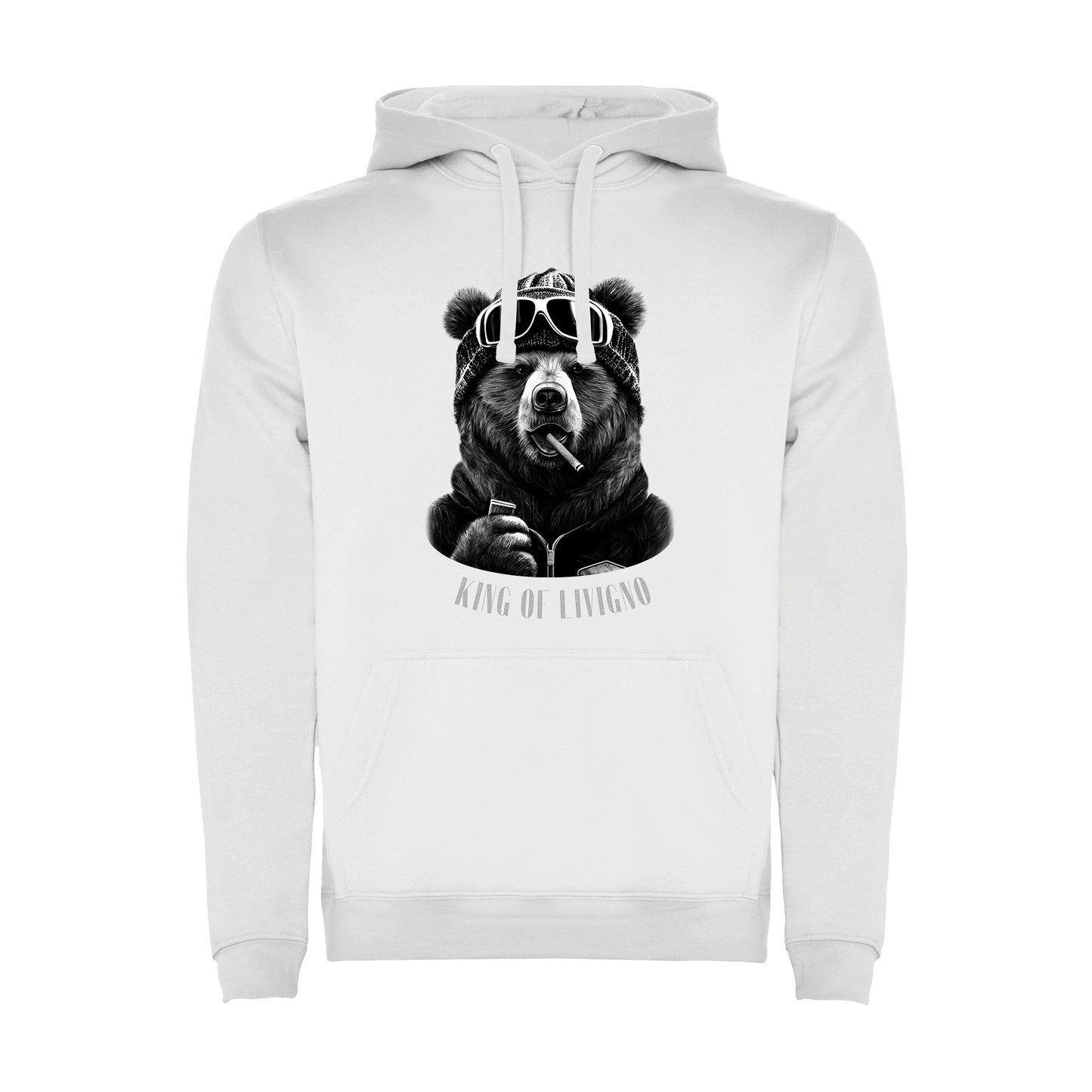FELPA UOMO BEAR-103-M-FE BIANCO