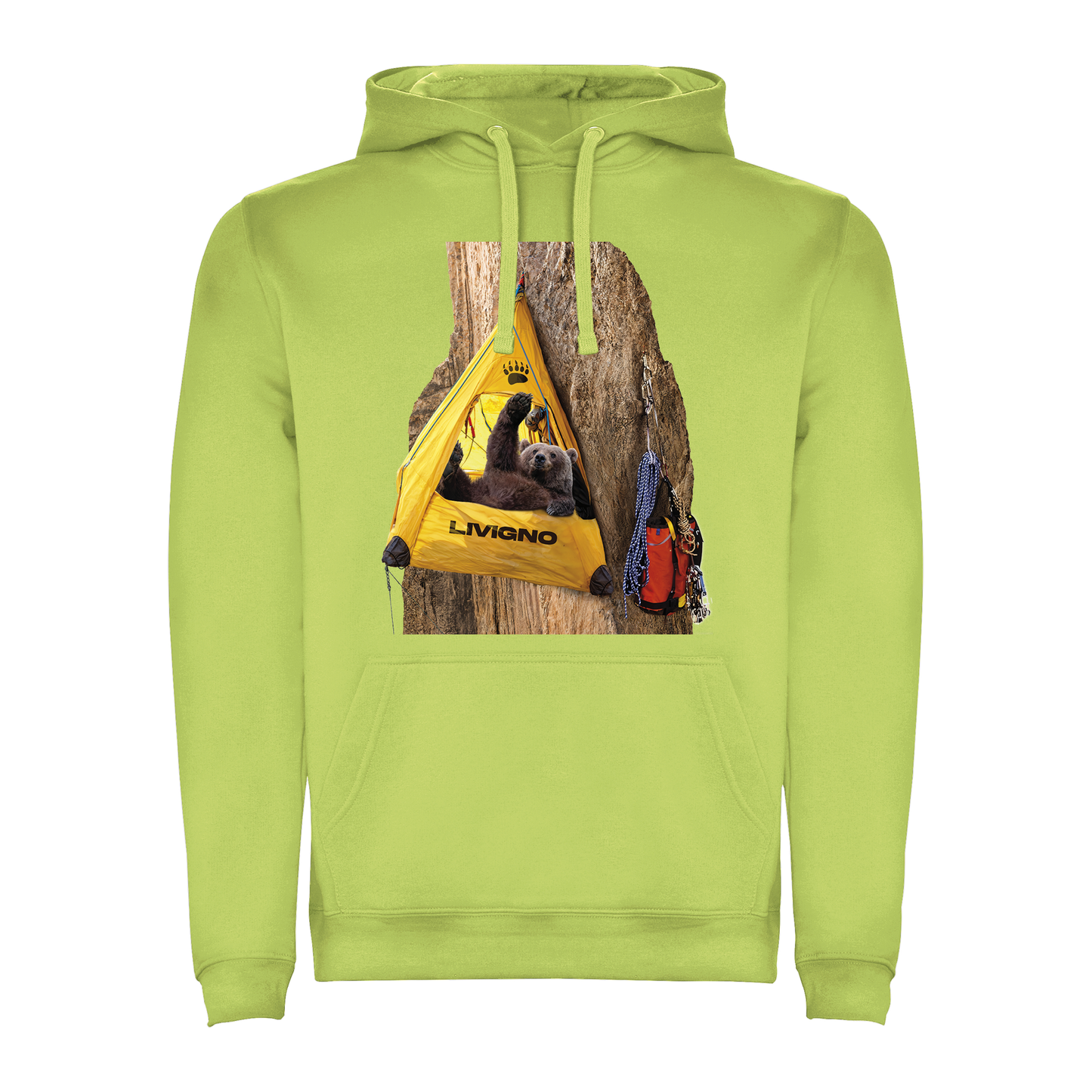 Felpa uomo BEAR-120-M-FE LIME