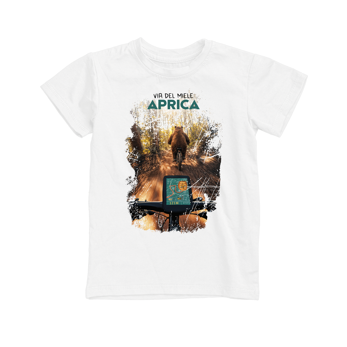 T-shirt bambino BEAR-121-JM BIANCO