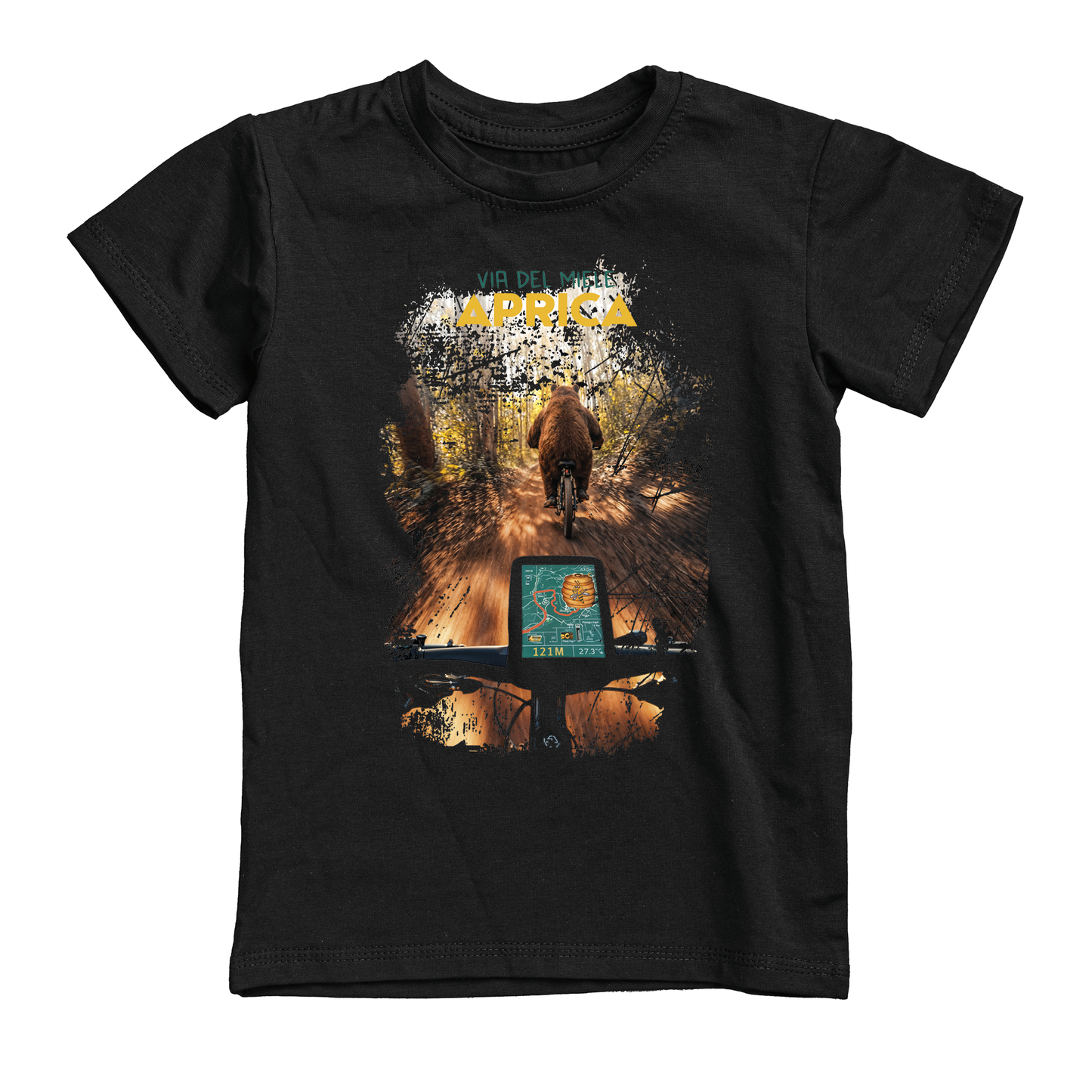 T-shirt uomo BEAR-121-M-NERO