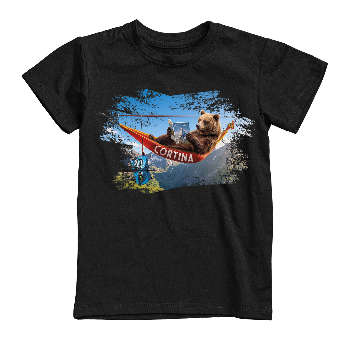 T-shirt uomo BEAR-123-M-NERO