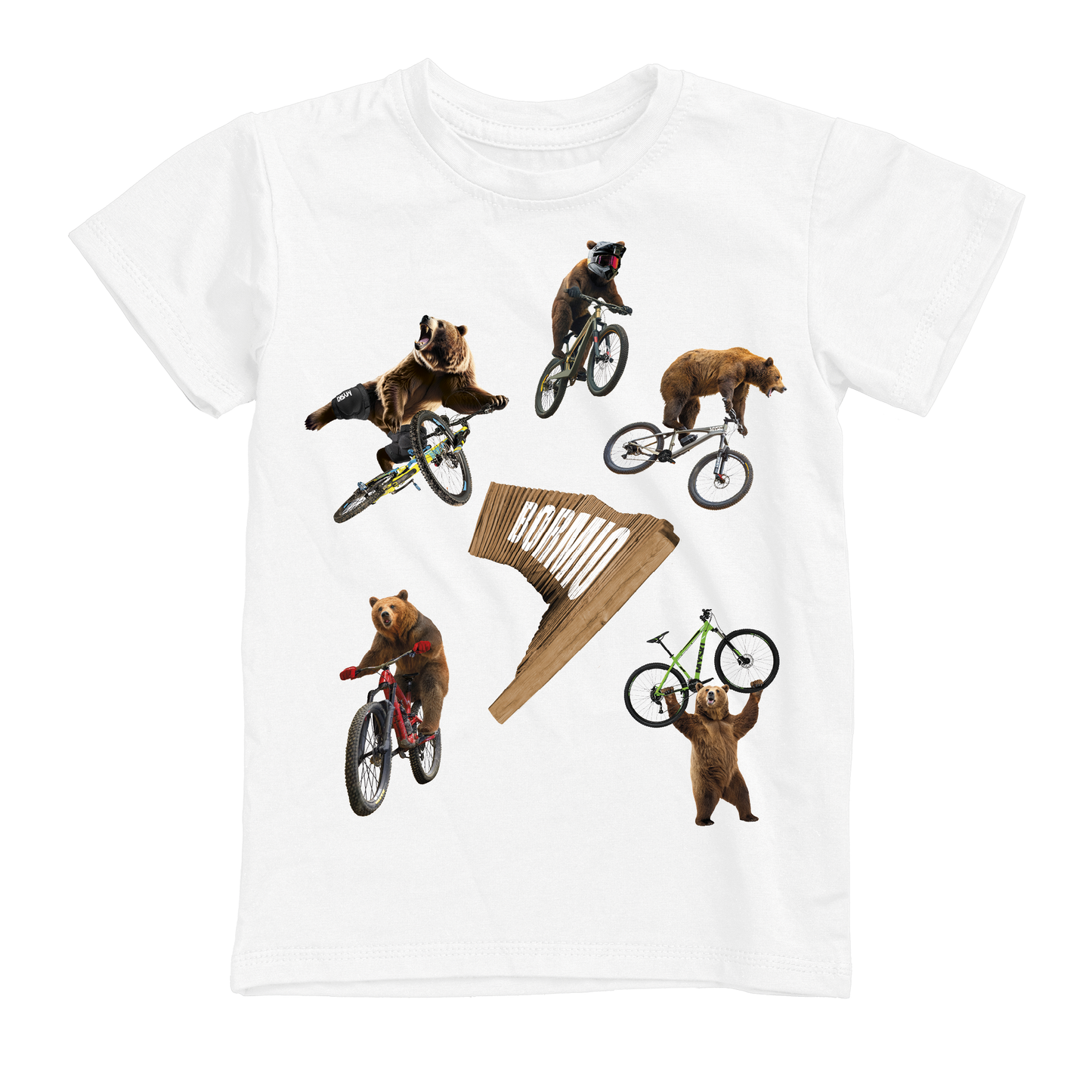 T-shirt uomo BEAR-125-M-BIANCO