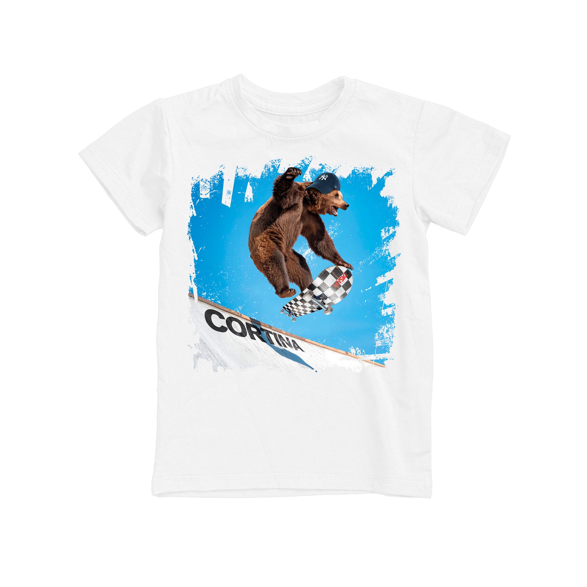 T-SHIRT JUNIOR BEAR-300-JM BIANCO