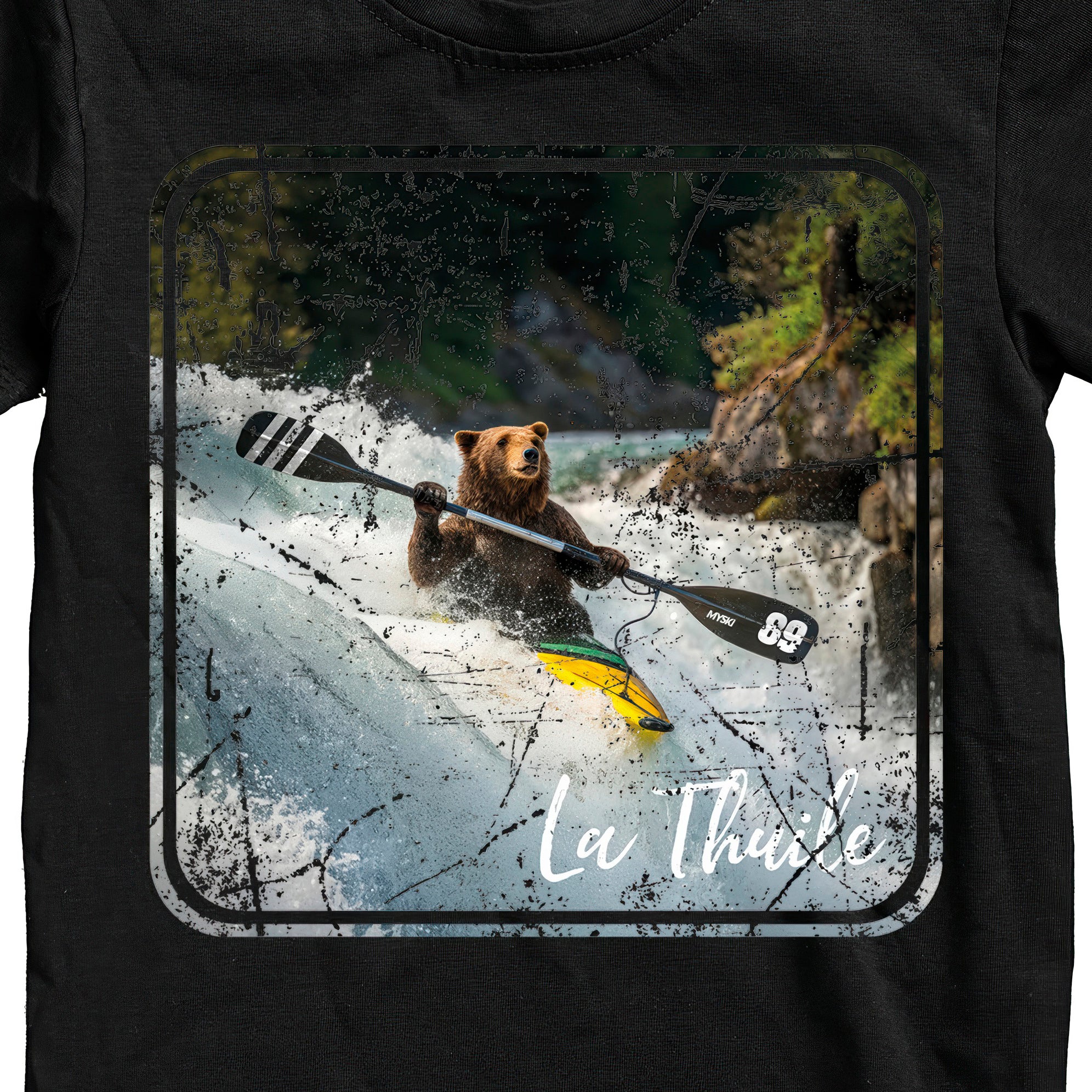 T-SHIRT JUNIOR BEAR-301-JM NERO