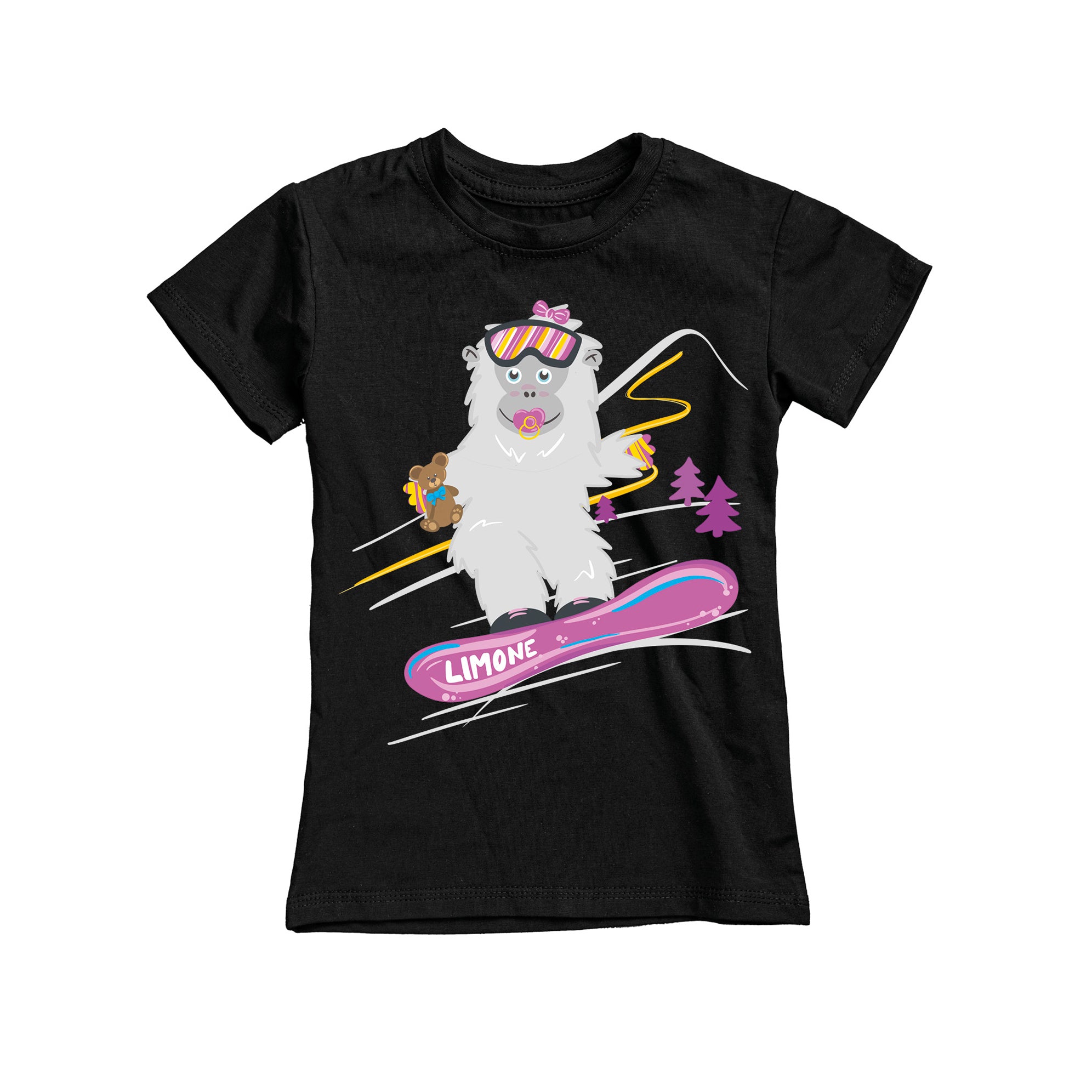 T-SHIRT JUNIOR BYET2-001-JF NERO