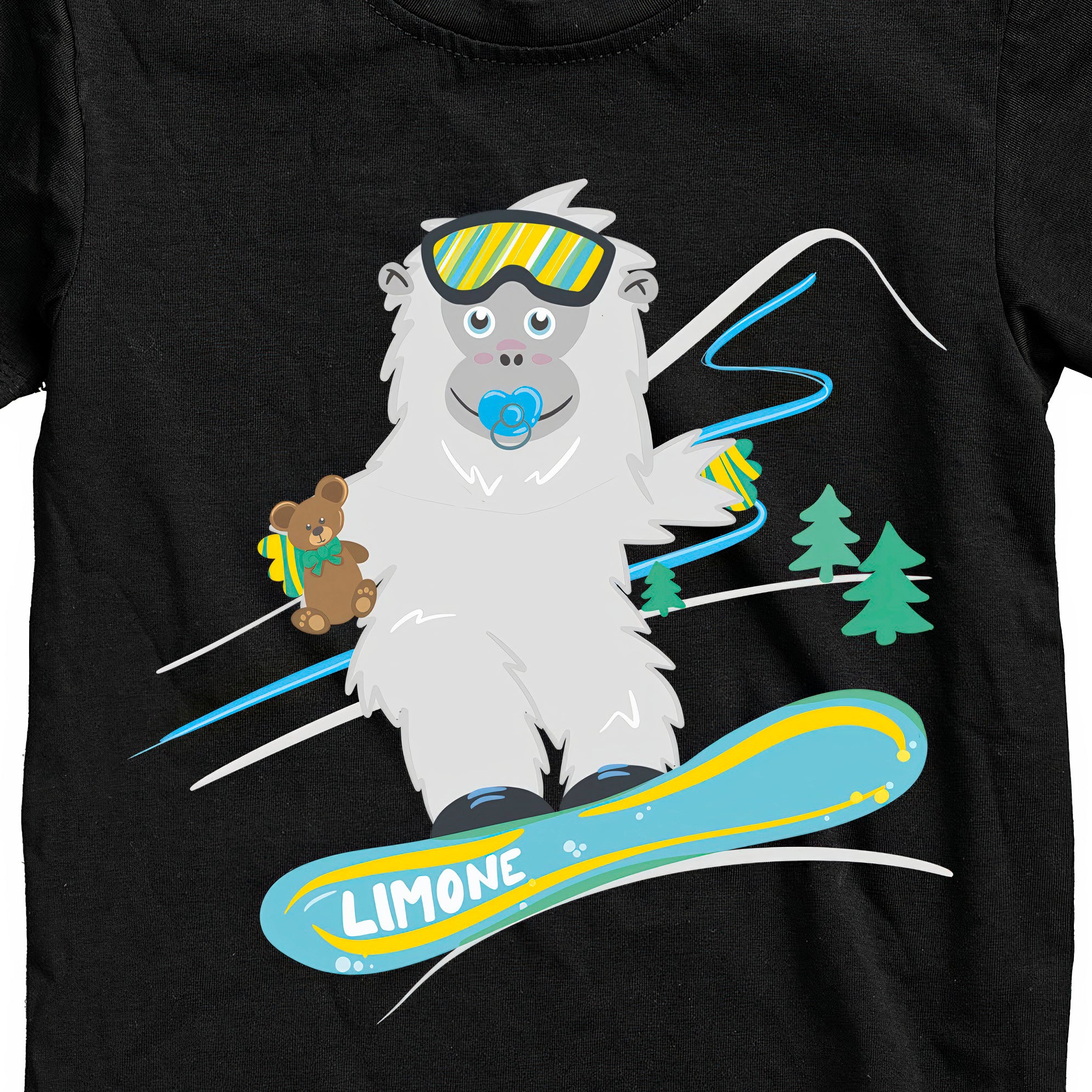 T-SHIRT JUNIOR BYET2-001-JM NERO