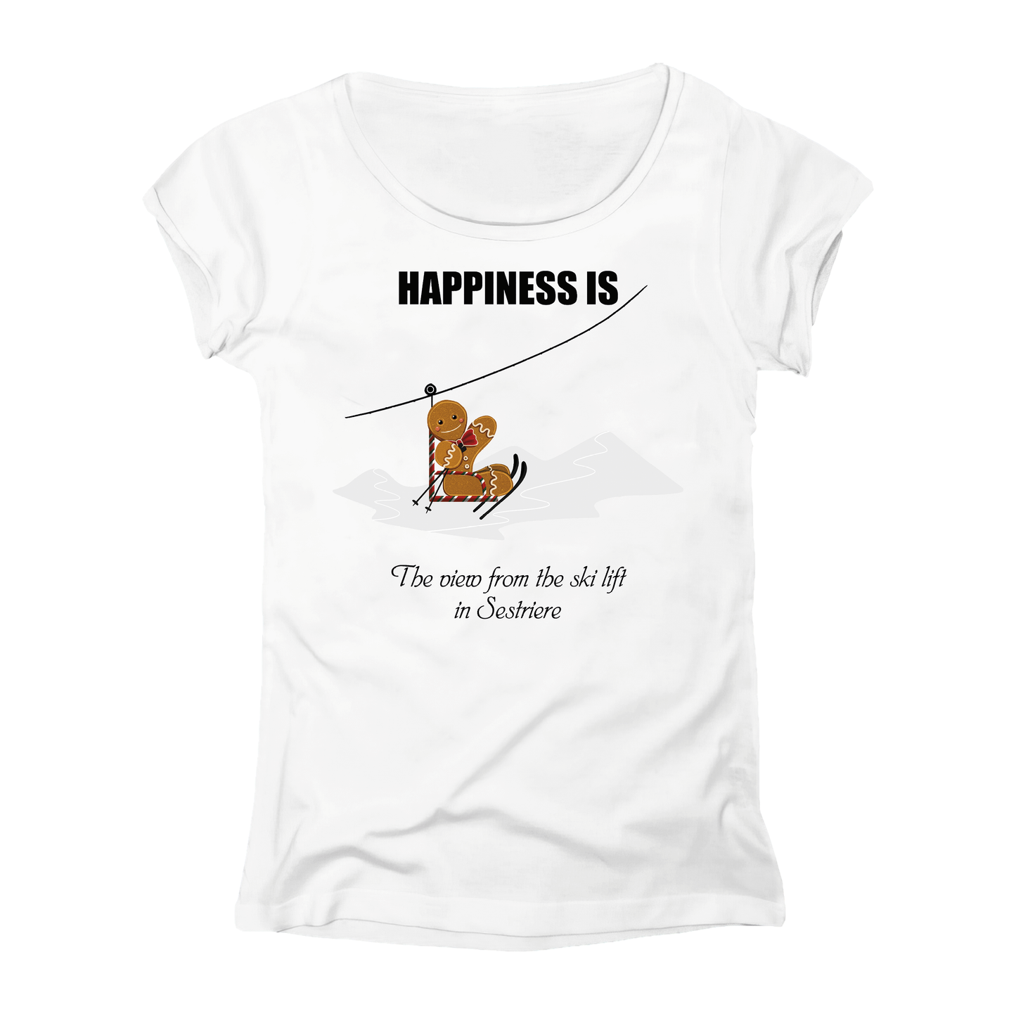 T-shirt donna COOKIE-002-W-BIANCO