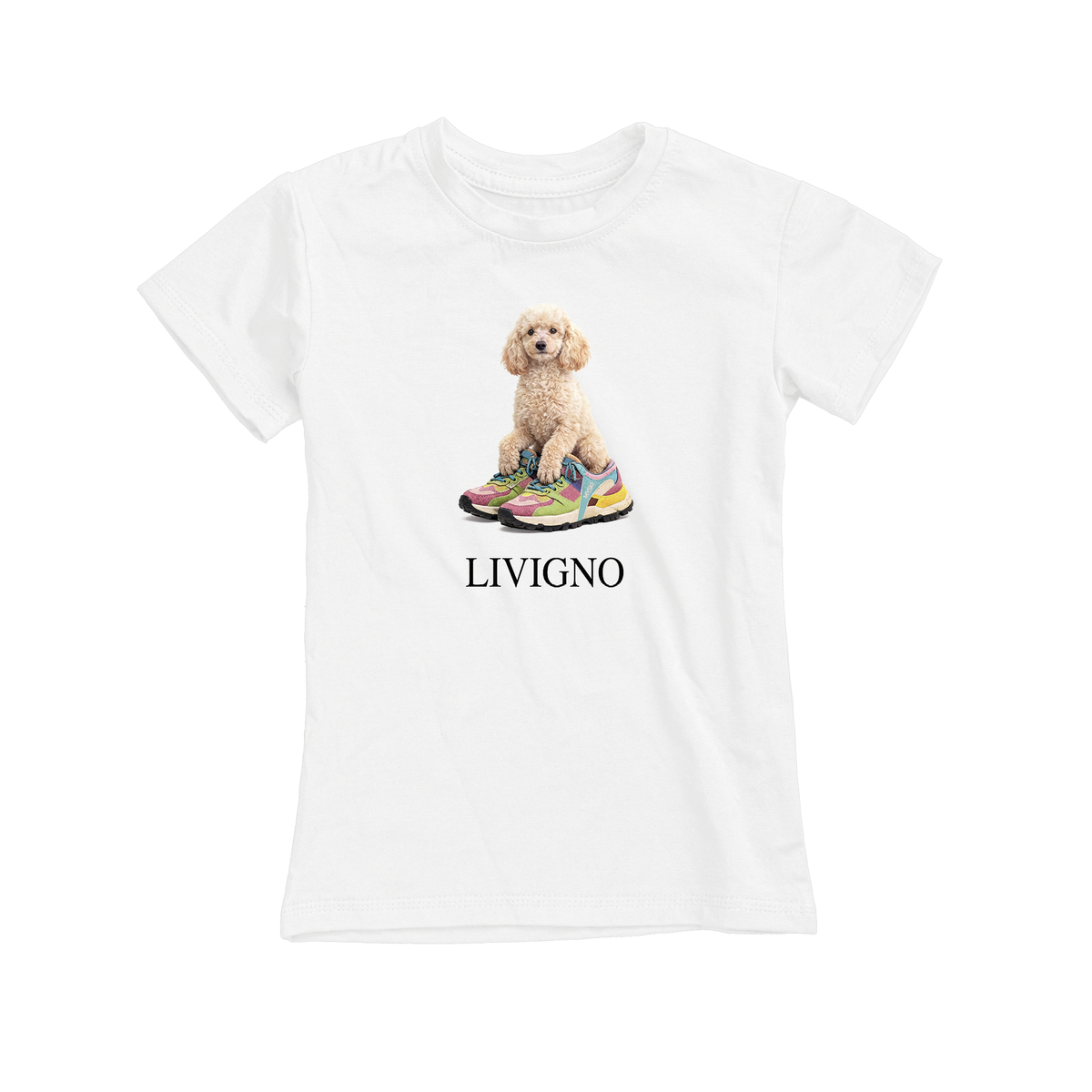T-shirt bambina DOG-100-JF BIANCO