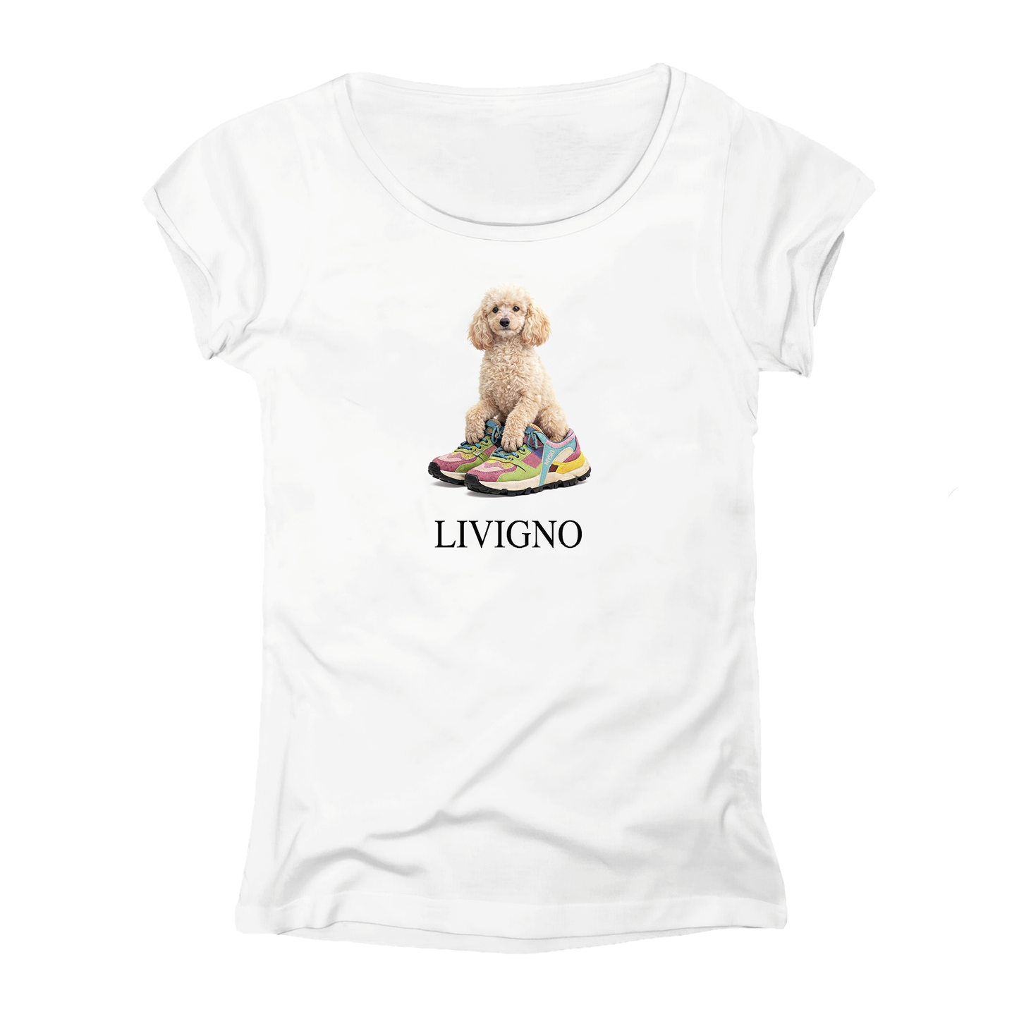 T-shirt donna DOG-100-W-BIANCO