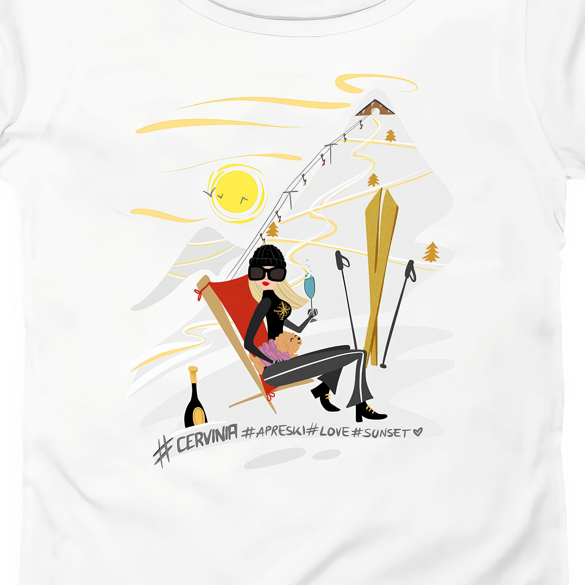 T-SHIRT DONNA GGIRL-003-W BIANCO