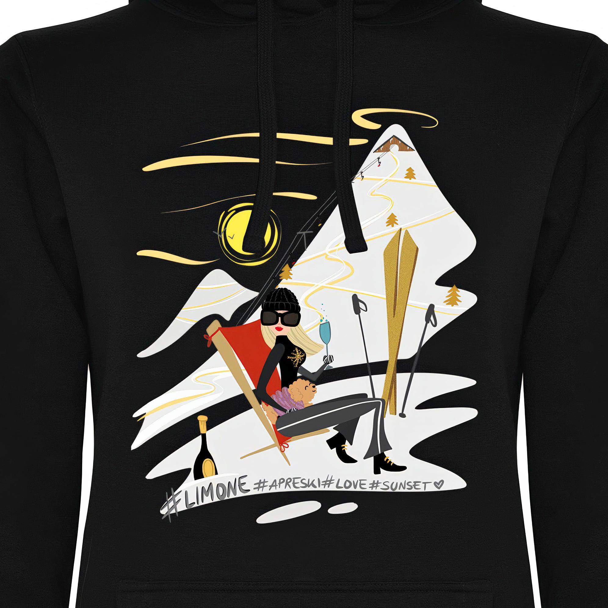 FELPA DONNA GGIRL-003-W-FE NERO