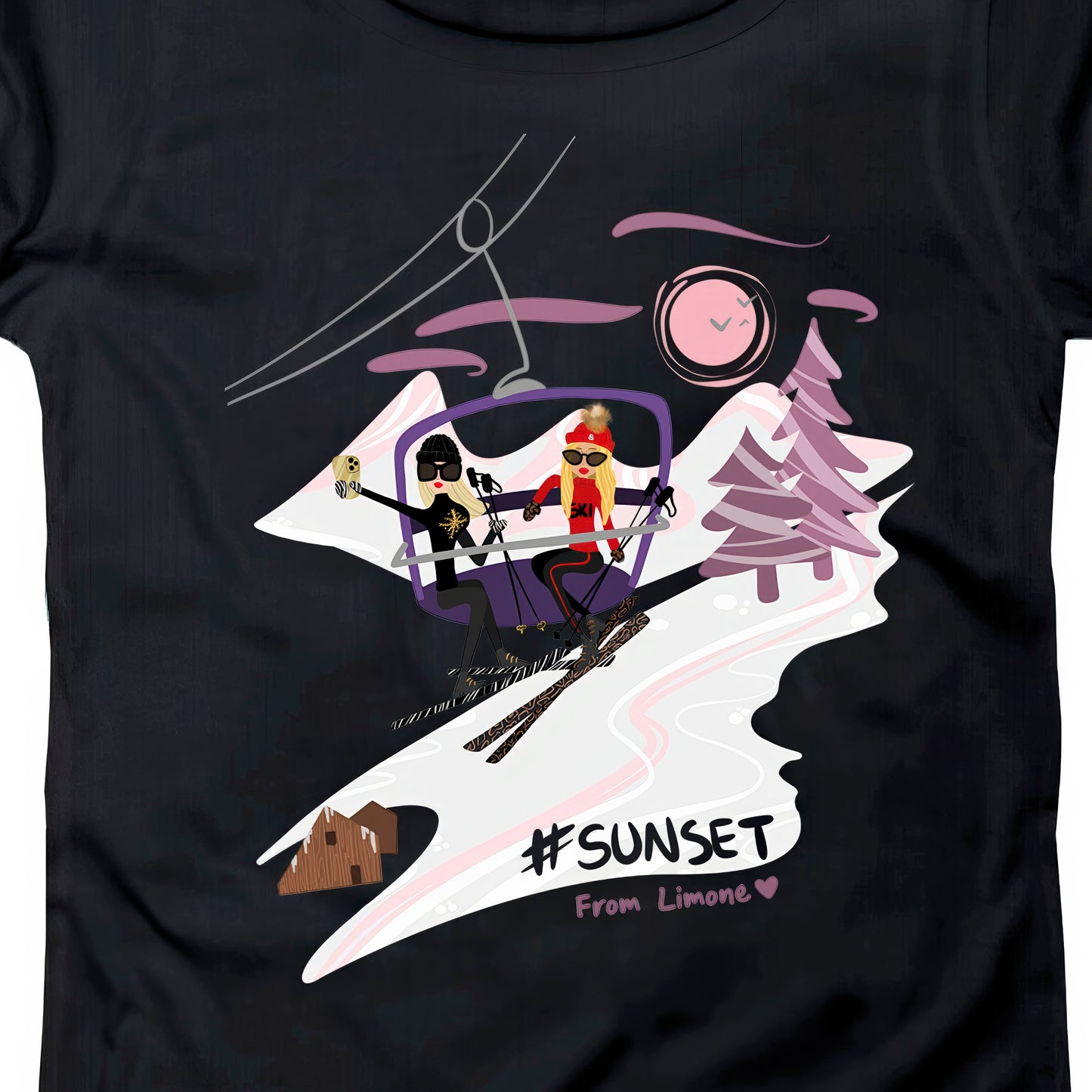 T-SHIRT DONNA GGIRL-004-W NERO