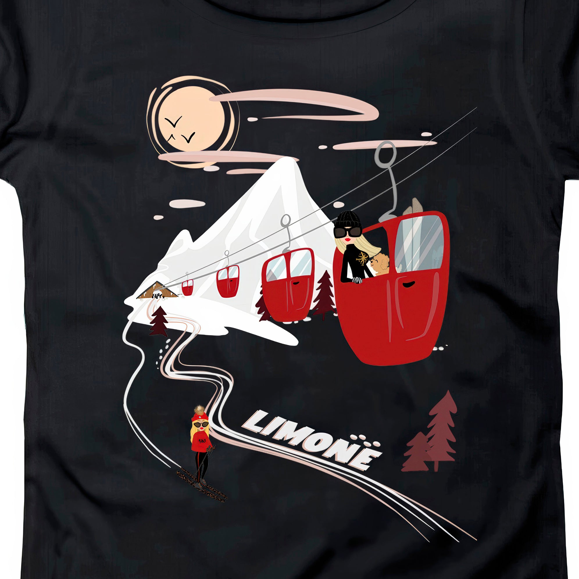 T-SHIRT DONNA GGIRL-006-W NERO