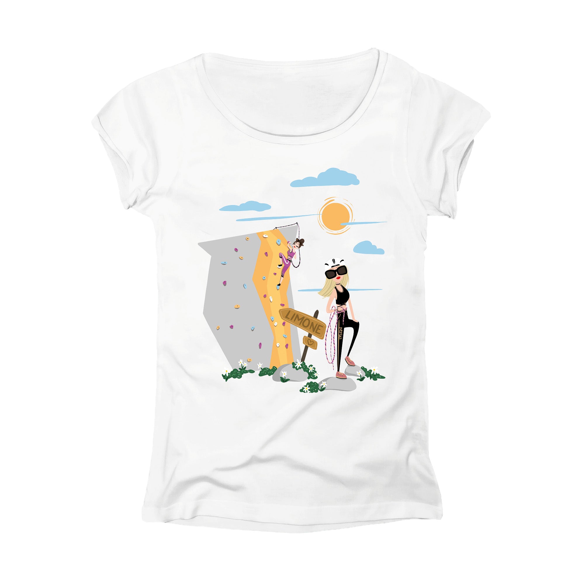 T-SHIRT DONNA GGIRL-008-W BIANCO