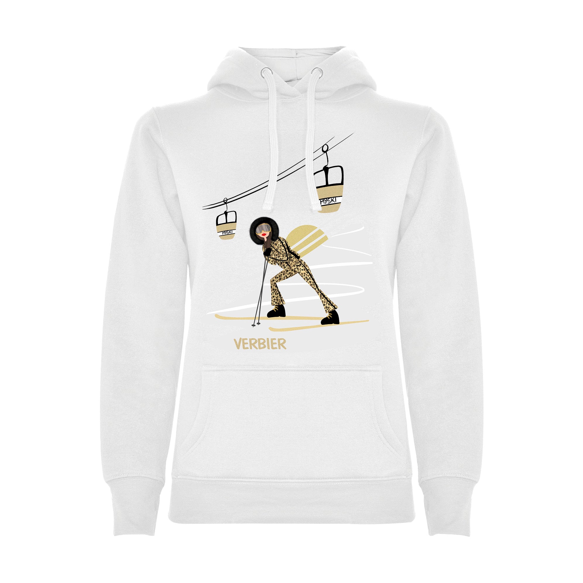 FELPA DONNA GGIRL-021-W-FE BIANCO