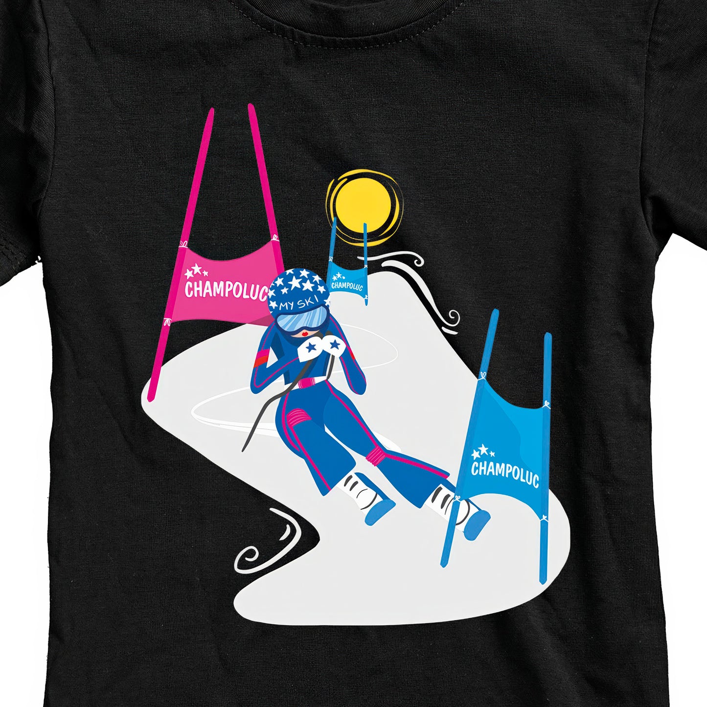 T-SHIRT JUNIOR GGIRL-024-JF NERO