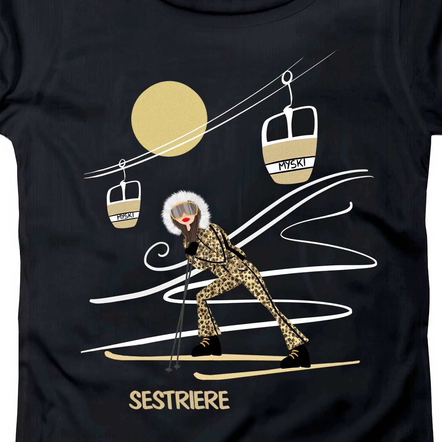 T-SHIRT DONNA GGIRL-026-W NERO