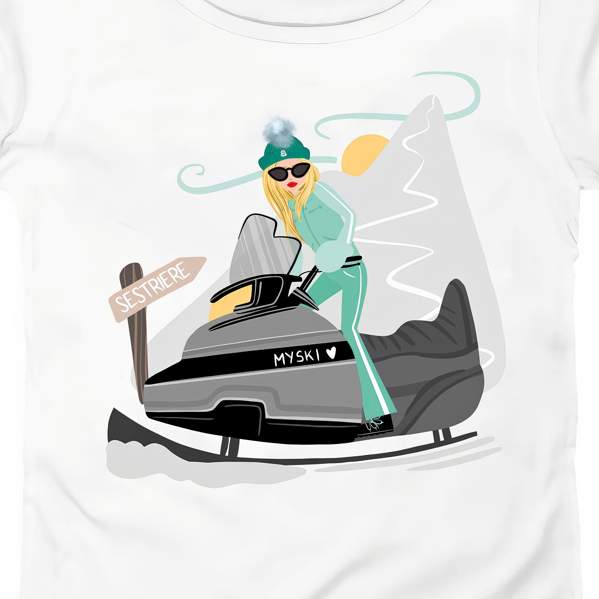 T-SHIRT DONNA GGIRL-027-W BIANCO