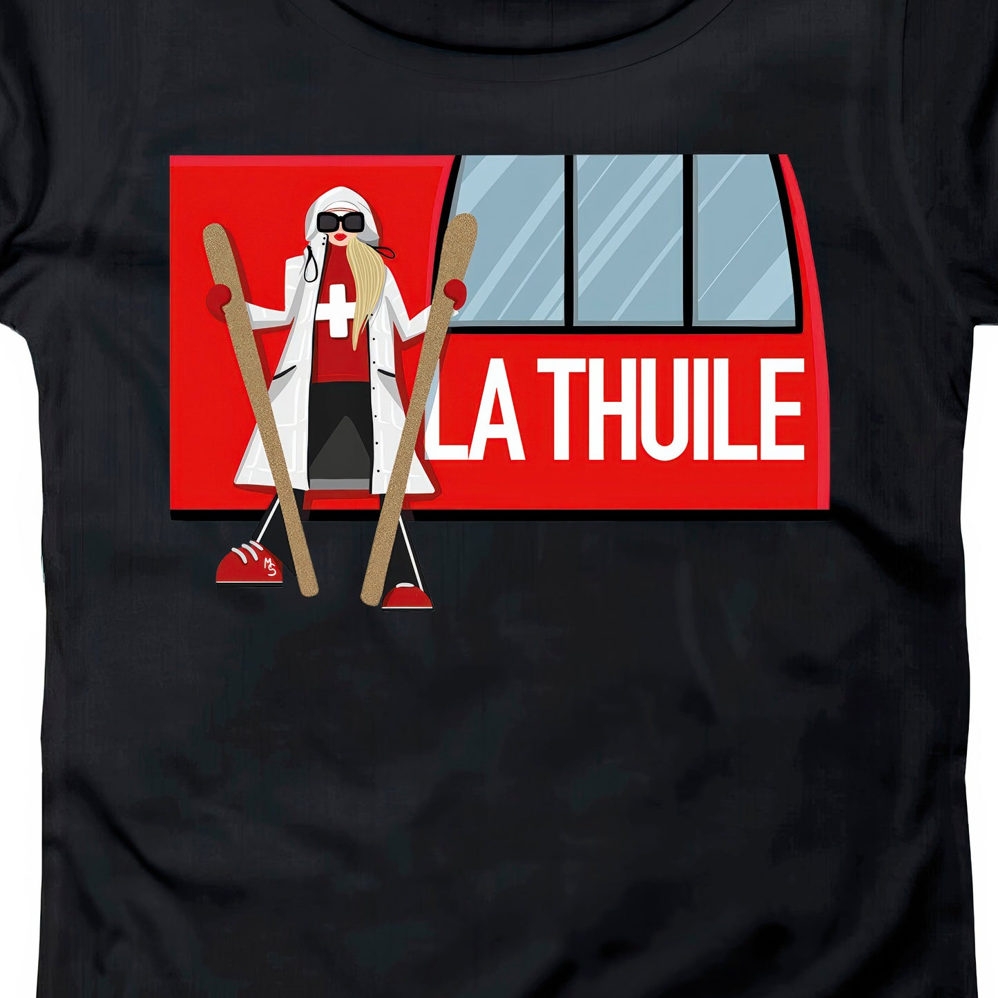 T-SHIRT DONNA GGIRL-035-W NERO